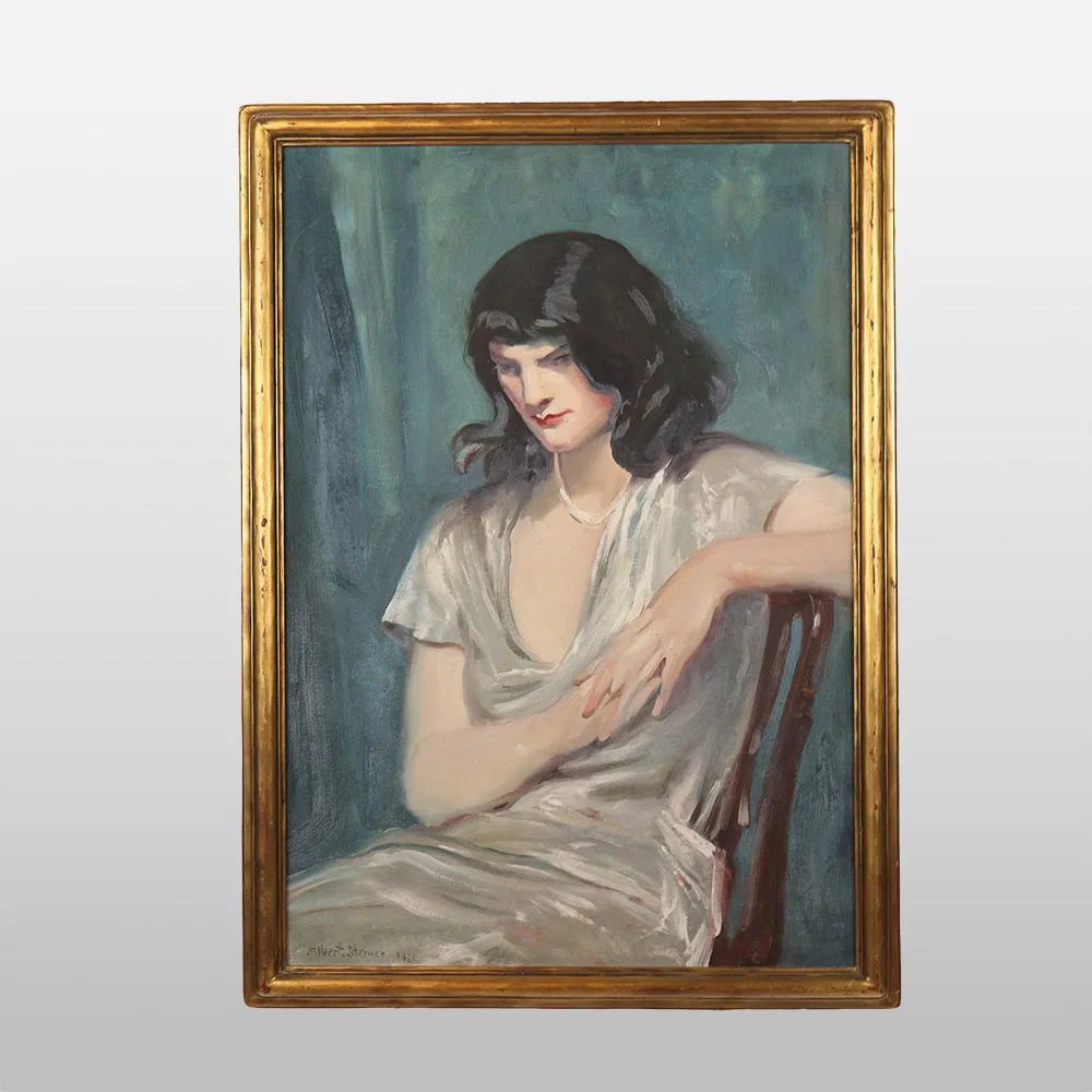 Albert STERNER Oil on Canvas Portrait of a Woman
