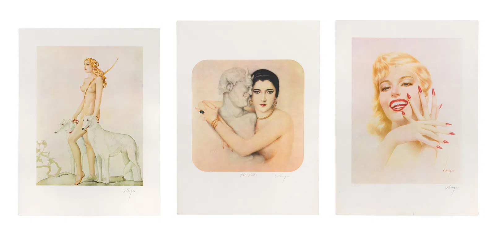 Alberto Vargas (Peruvian-American, 1896-1982) Offset Lithographs