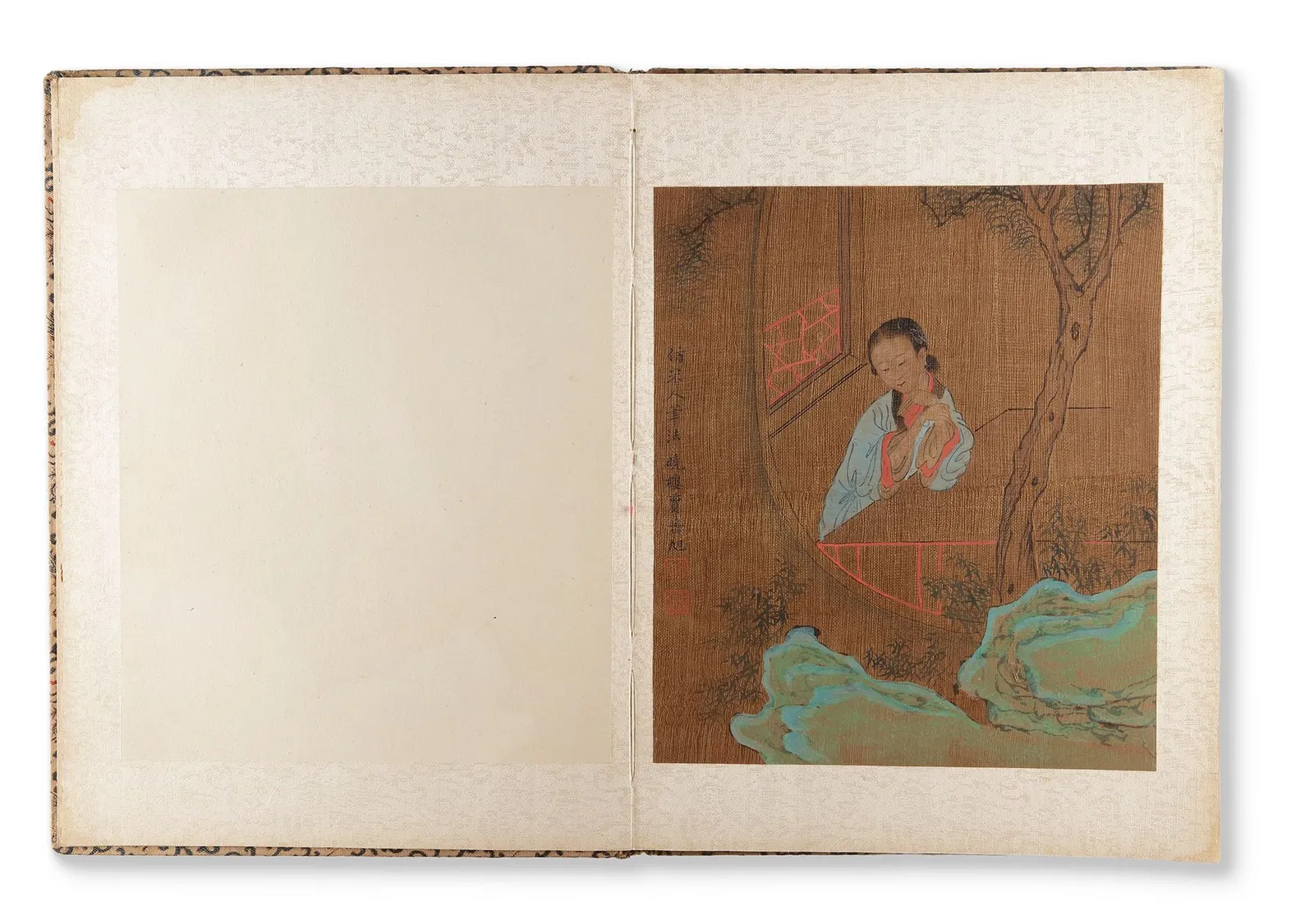 ALBUM OF FIGURE PAINTINGS QING DYNASTY