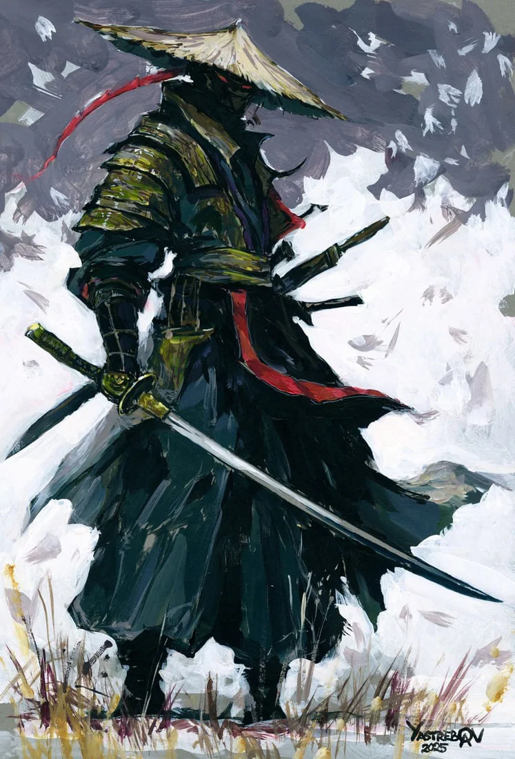 Aleksandr Yastrebov (Ukraine,b 1989) gouache painting