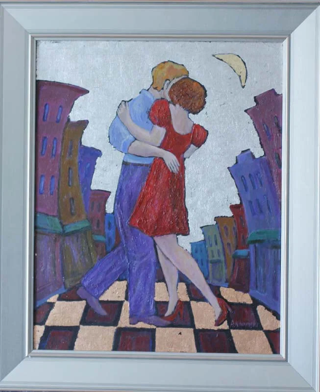 Alelx Khoms Original oil on canvas Live Slow Dancing