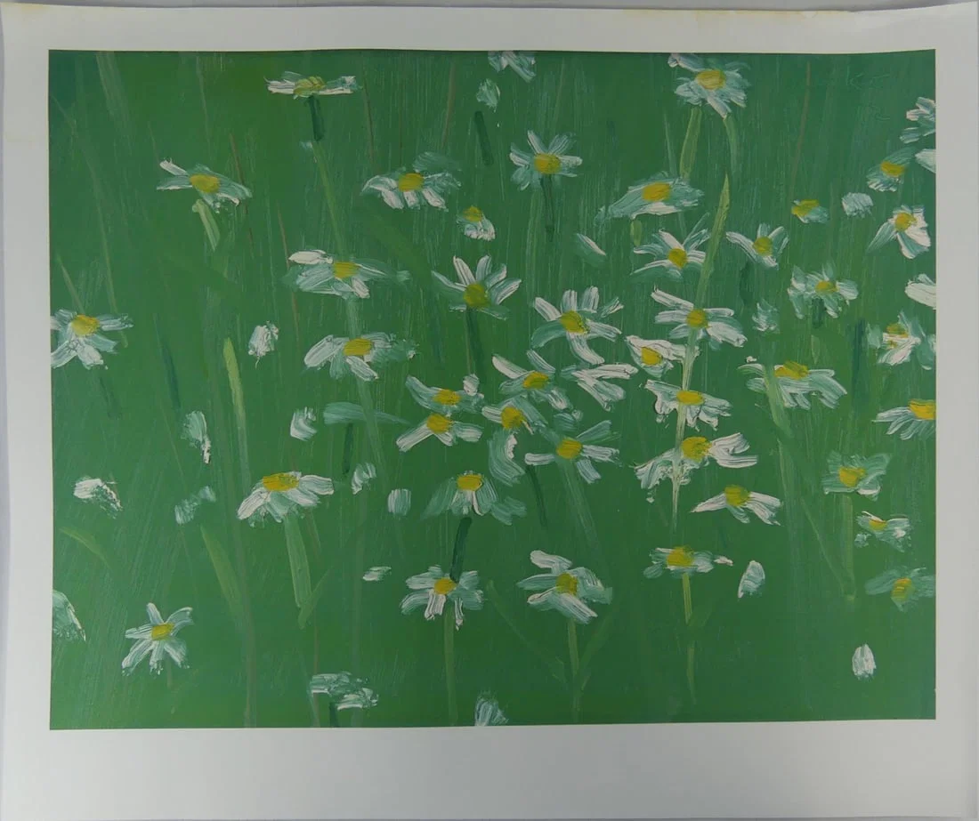 ALEX KATZ 'DAISIES #2' OFFSET LITHOGRAPH