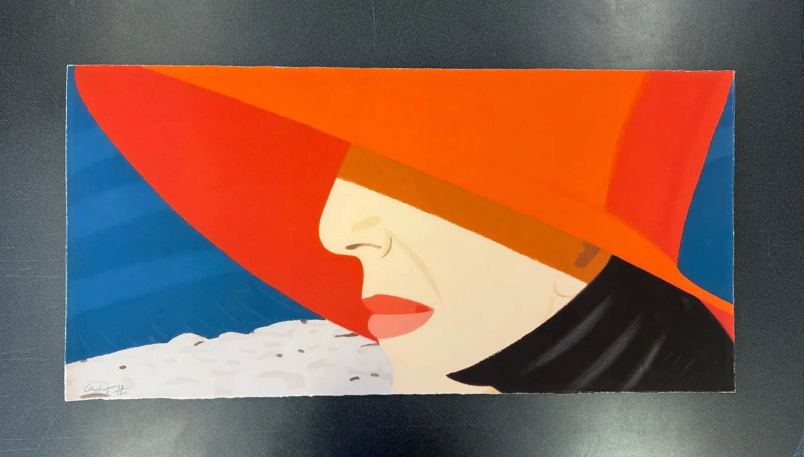 ALEX KATZ "ORANGE HAT" PRINT
