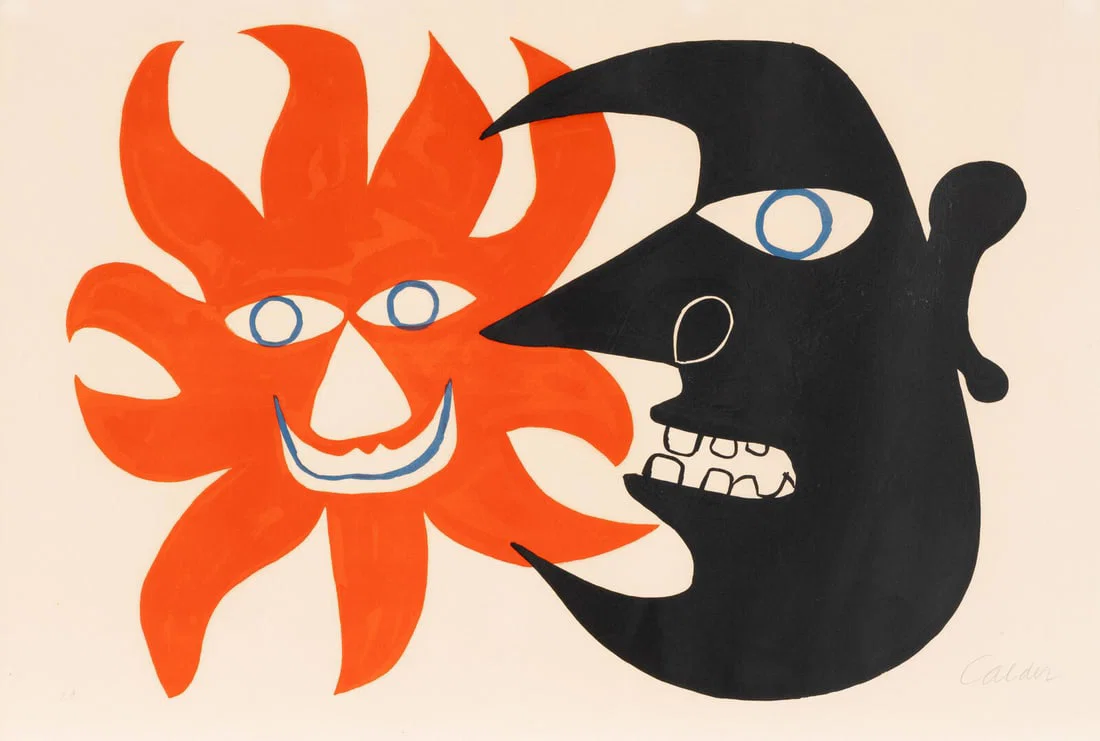 Alexander Calder (American, 1898–1976) Black Moon and Red Sun, ca. 1970