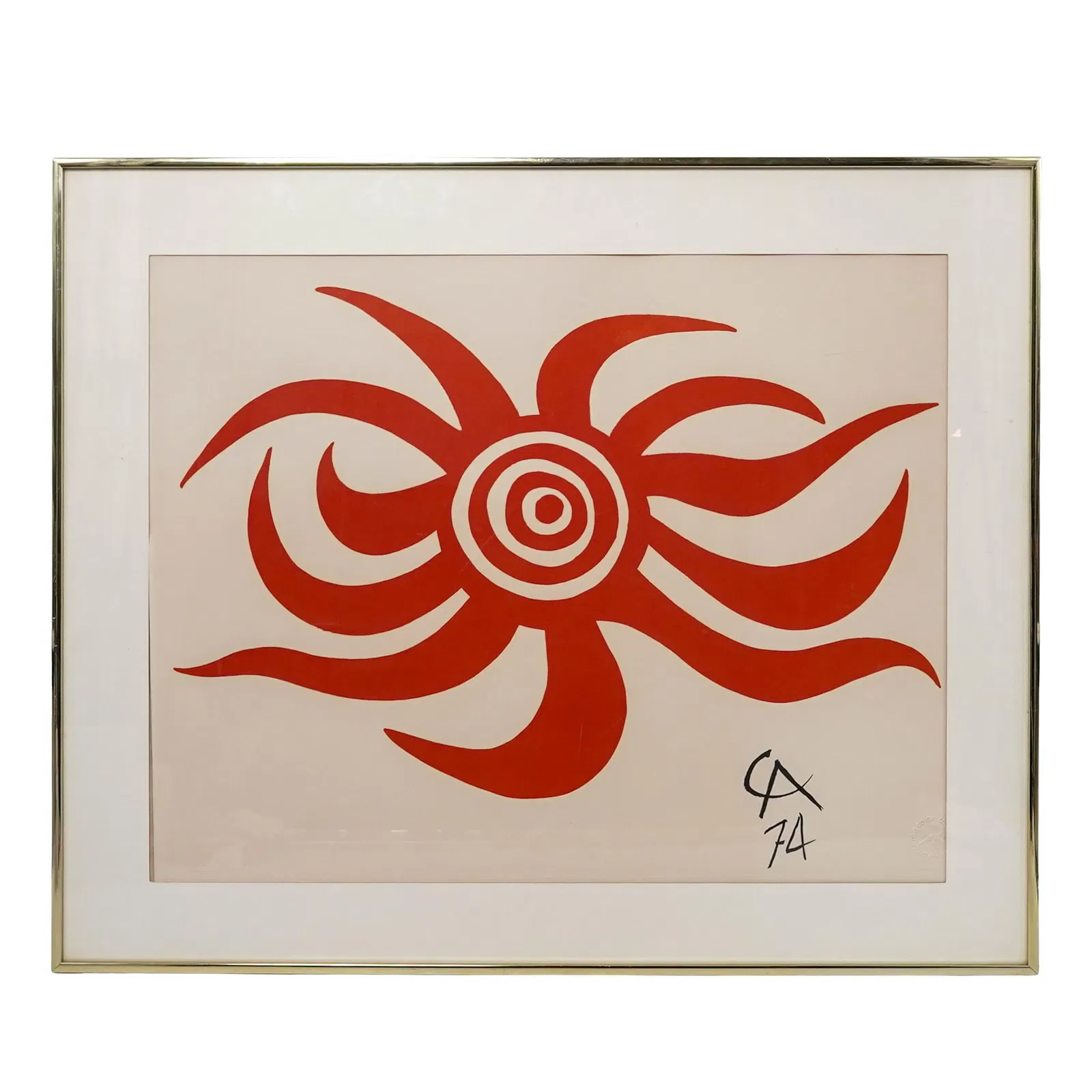 Alexander Calder (American, 1898–1976) Hand-Signed Lithograph