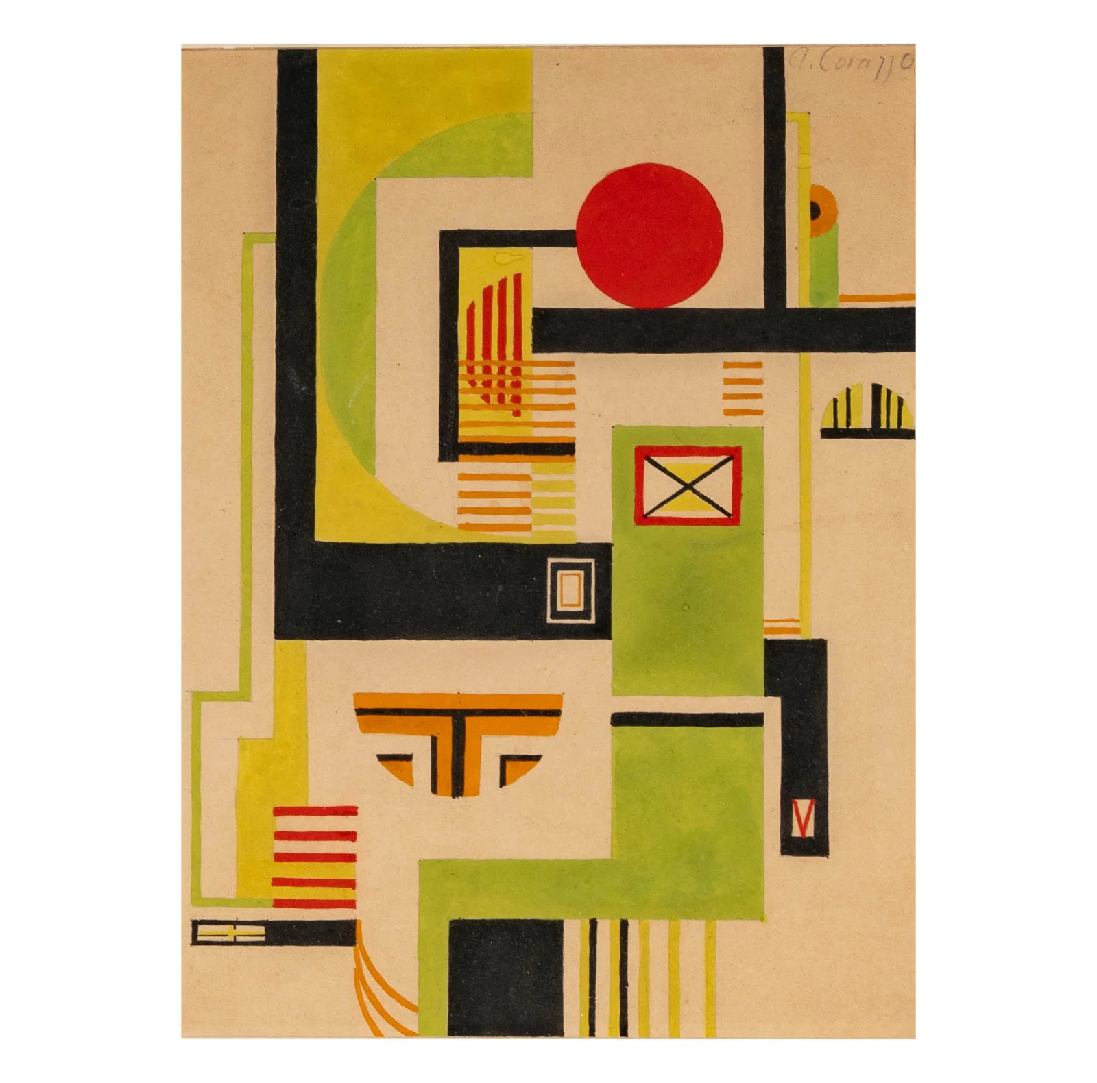 Alexander Corazzo (1908 -1971): Untitled (Abstract)