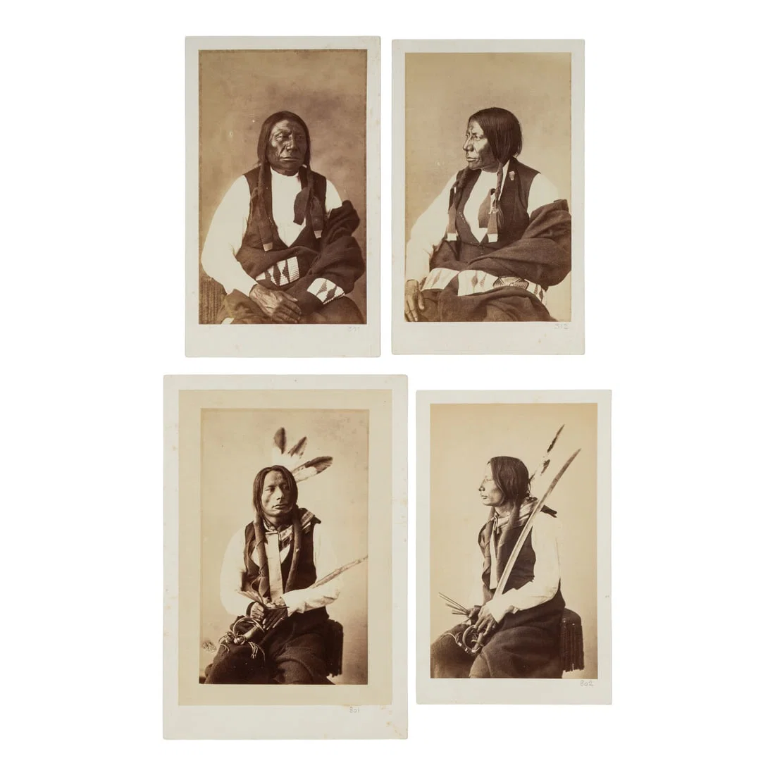 Alexander Gardner (1821-1882) Lakota Chiefs Blackhorn and Blue Horse, 1872