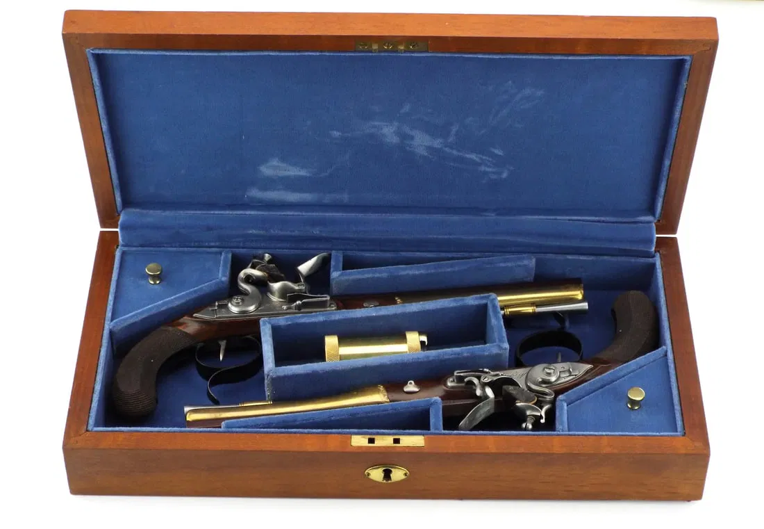 ALEXANDER HAMILTON FLINTLOCK DUELING PISTOLS