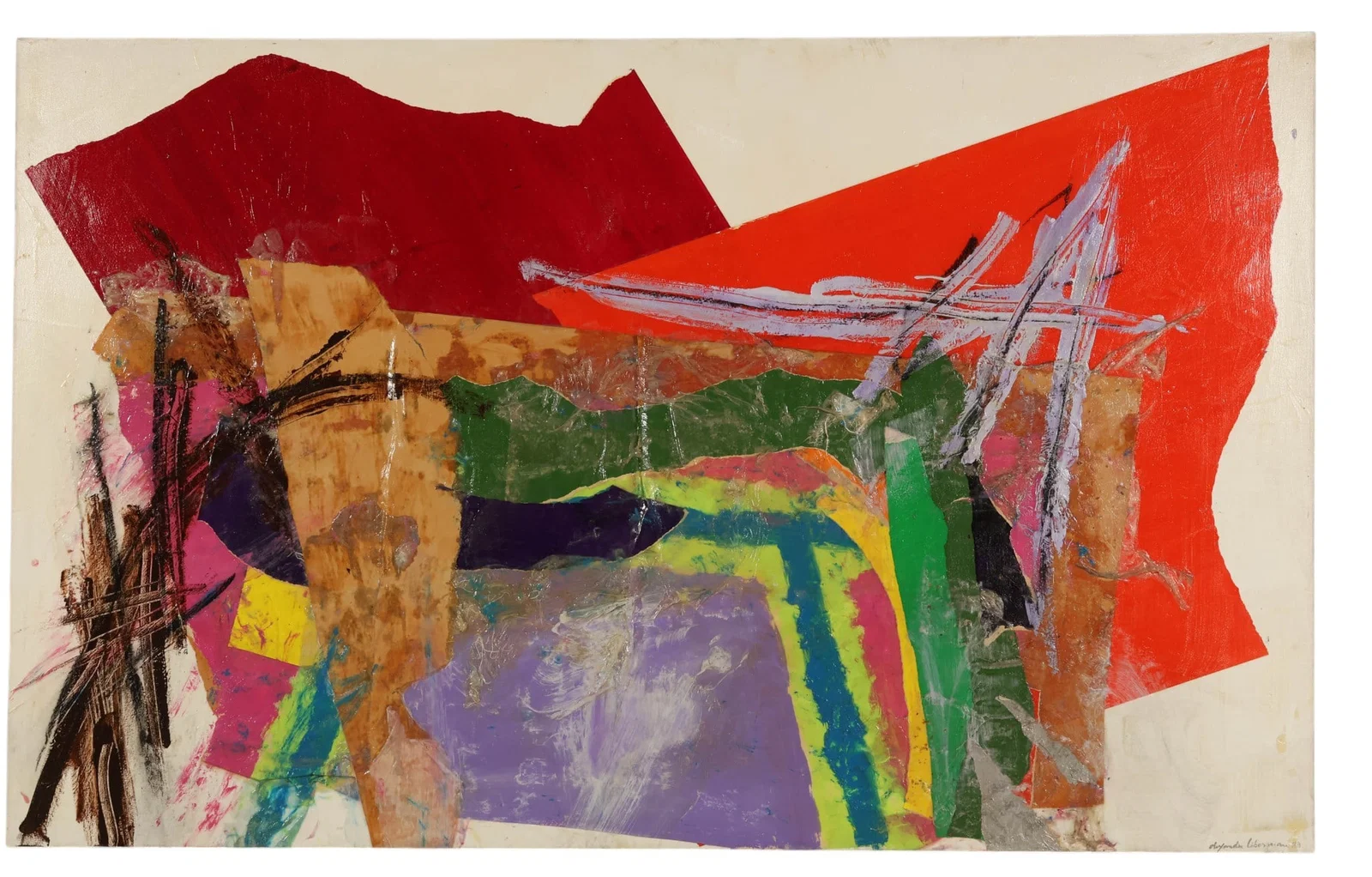 Alexander Liberman 1912-1999 Modernist Painting