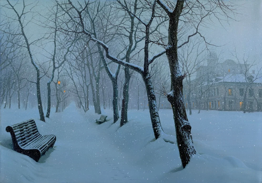 Alexei Butirskiy December's Song Signed Limited Edition Giclee Canvas Art