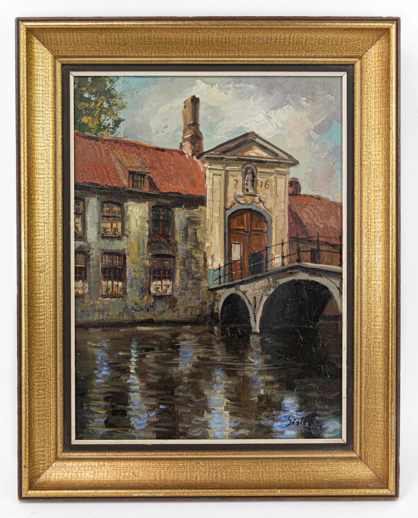 Alfred Sisley Impressionist Framed Oil Painting (in Style of) van Gogh, Monet, Manet era