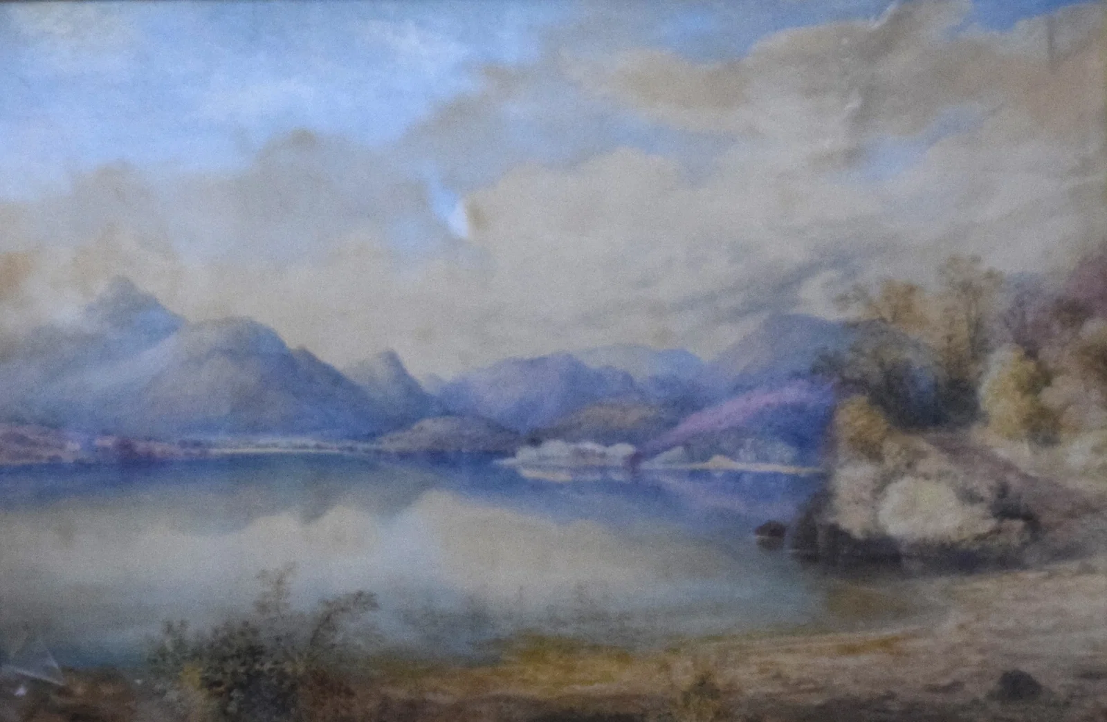 Alfred W. Hunt Landscape Watercolor