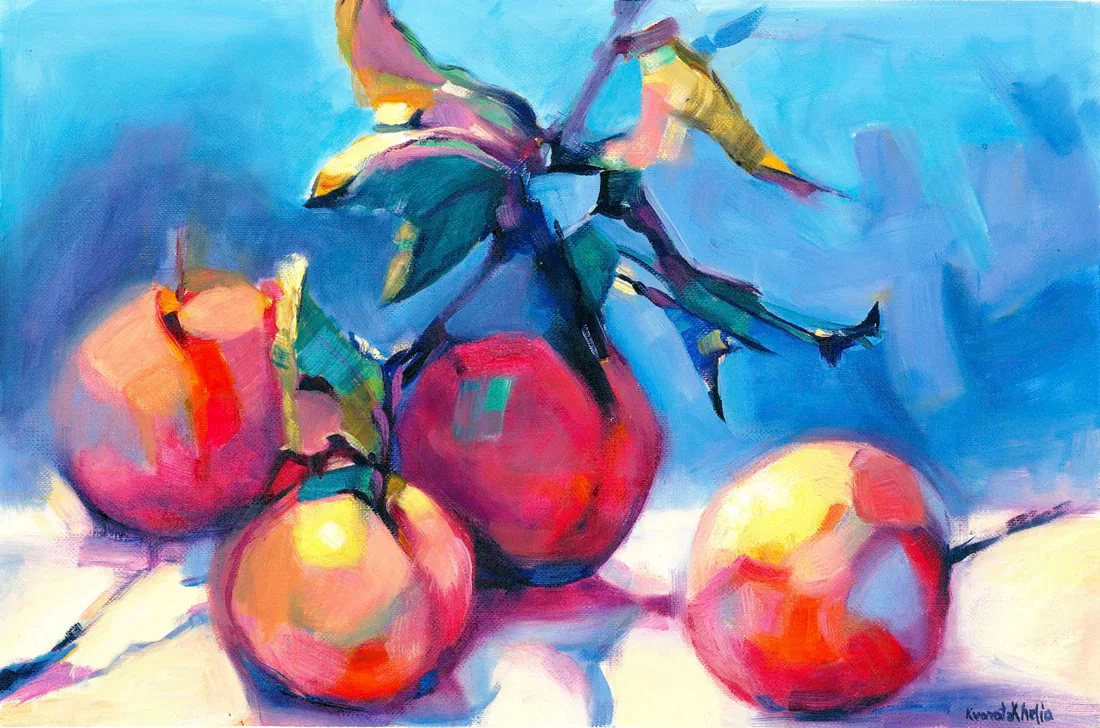 Alina Kvaratshelia (Ukraine,20/21C) oil painting