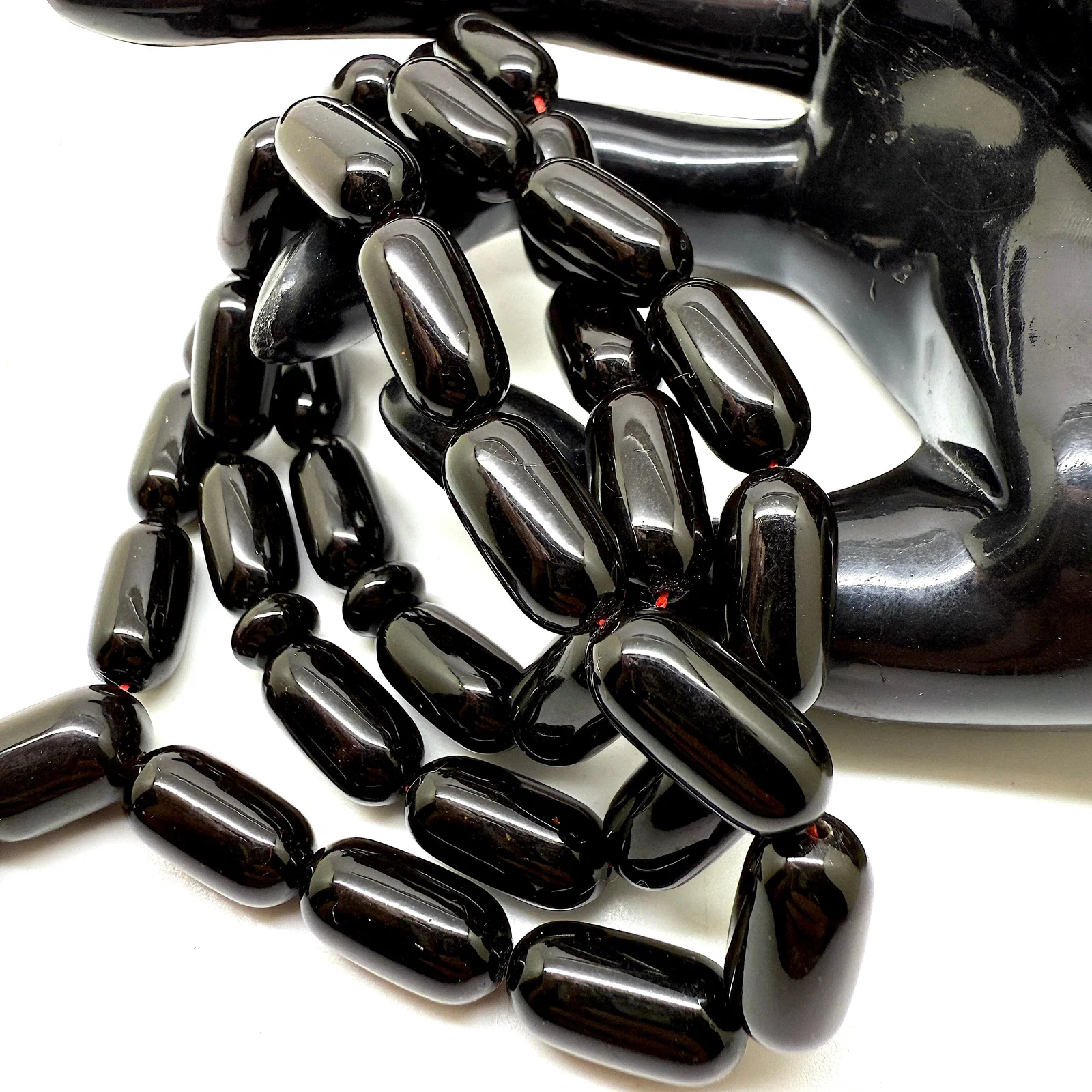Alluring Vintage Amber Tesbih made from Capsule shaped Amber beads