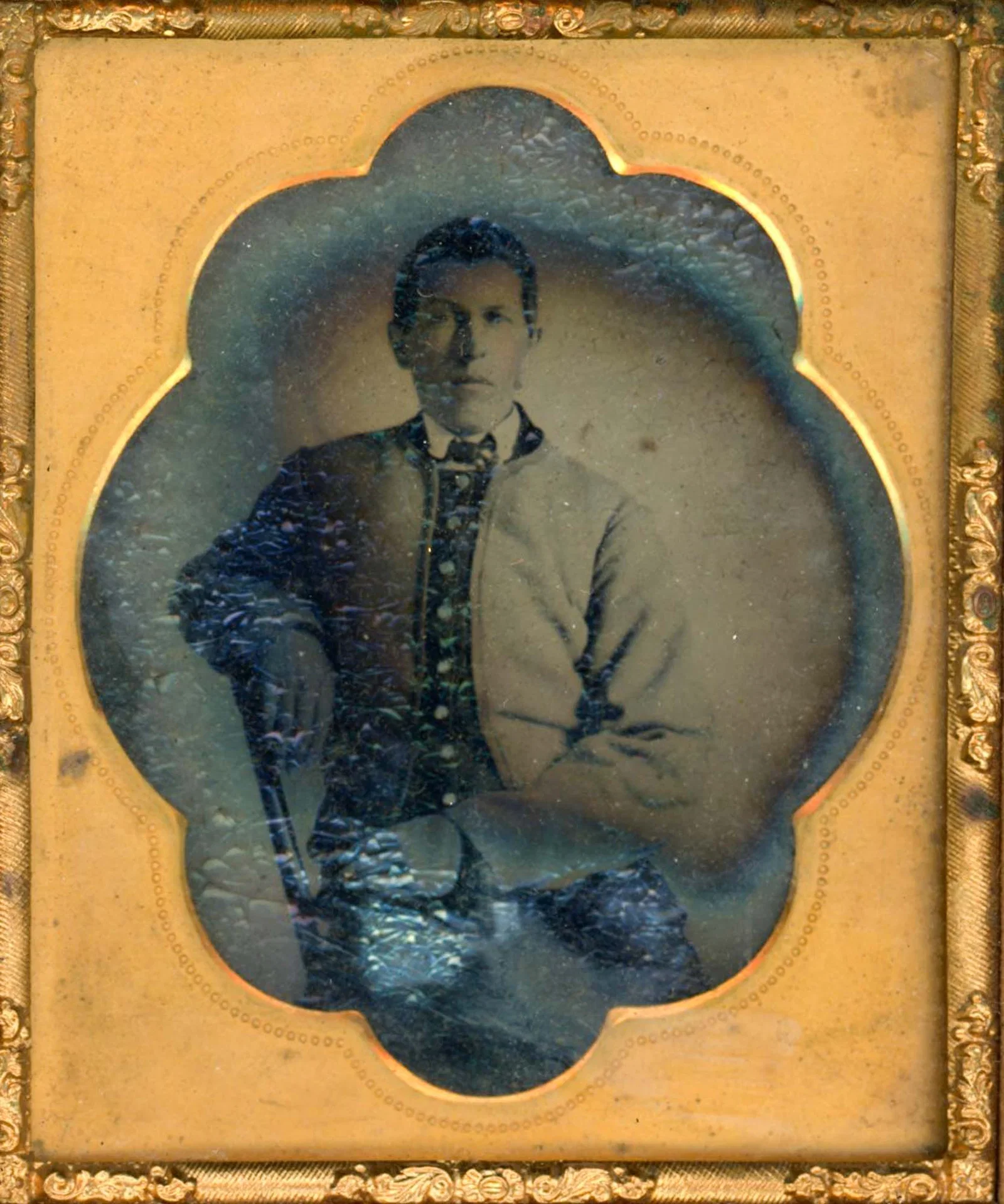 Ambrotype of Identified Indiana Civil War Soldier Henry Harrison Rawlings