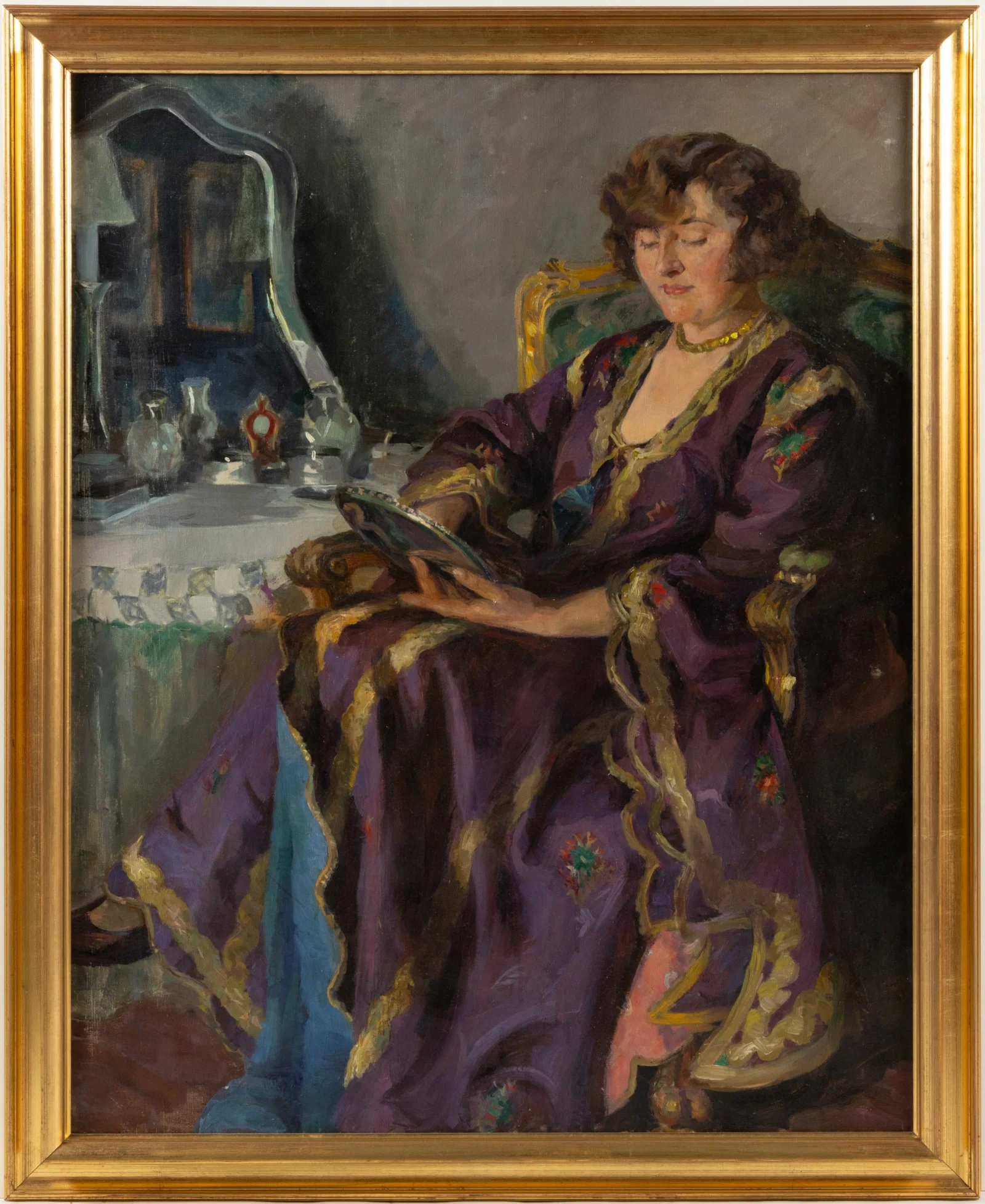 AMERICAN OR EUROPEAN SCHOOL (20TH CENTURY) PORTRAIT OF A WOMAN