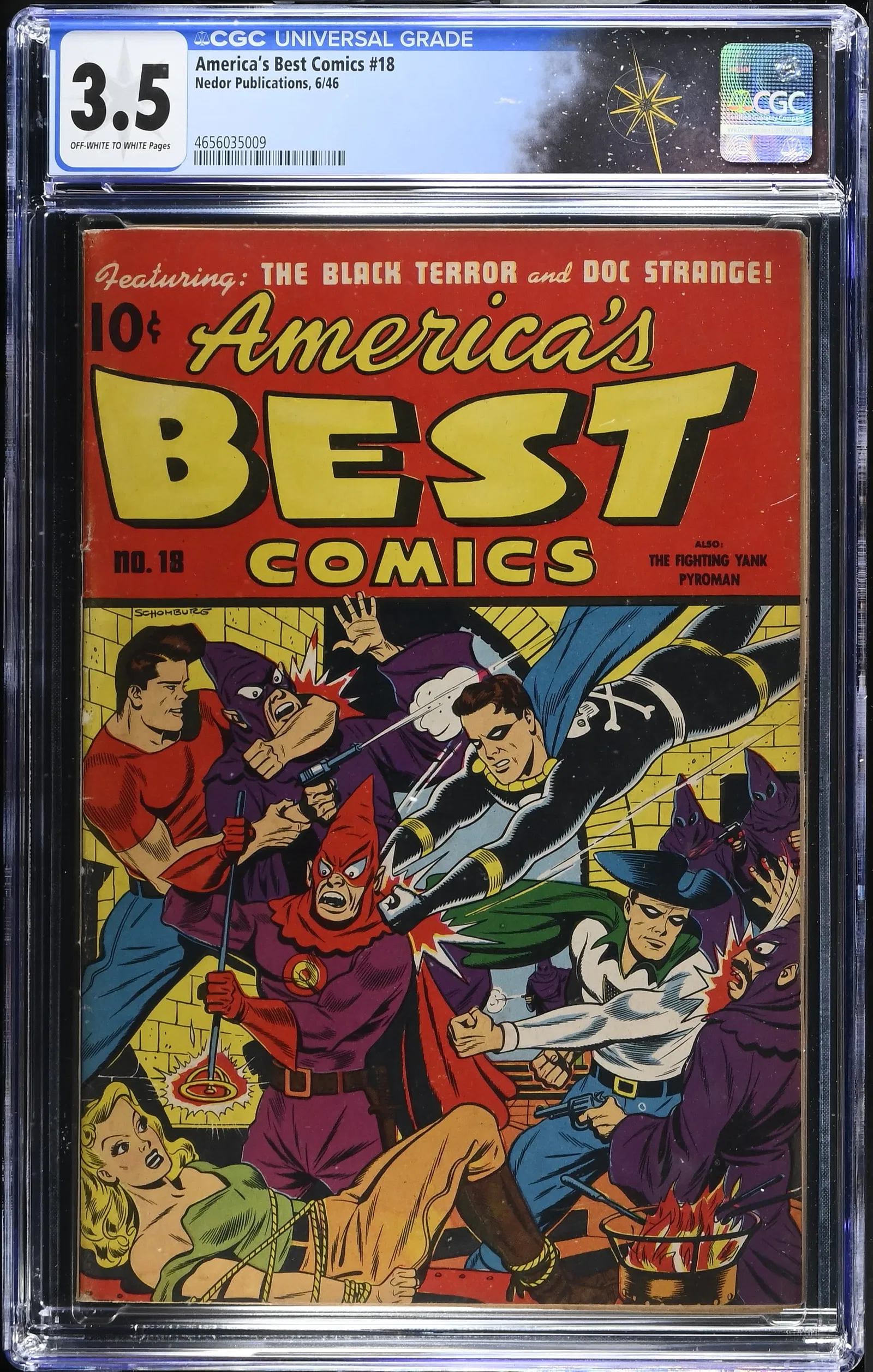Americas Best Comics #18 (Nedor Publications, 1946) CGC 3.5 - Bondage torture cover