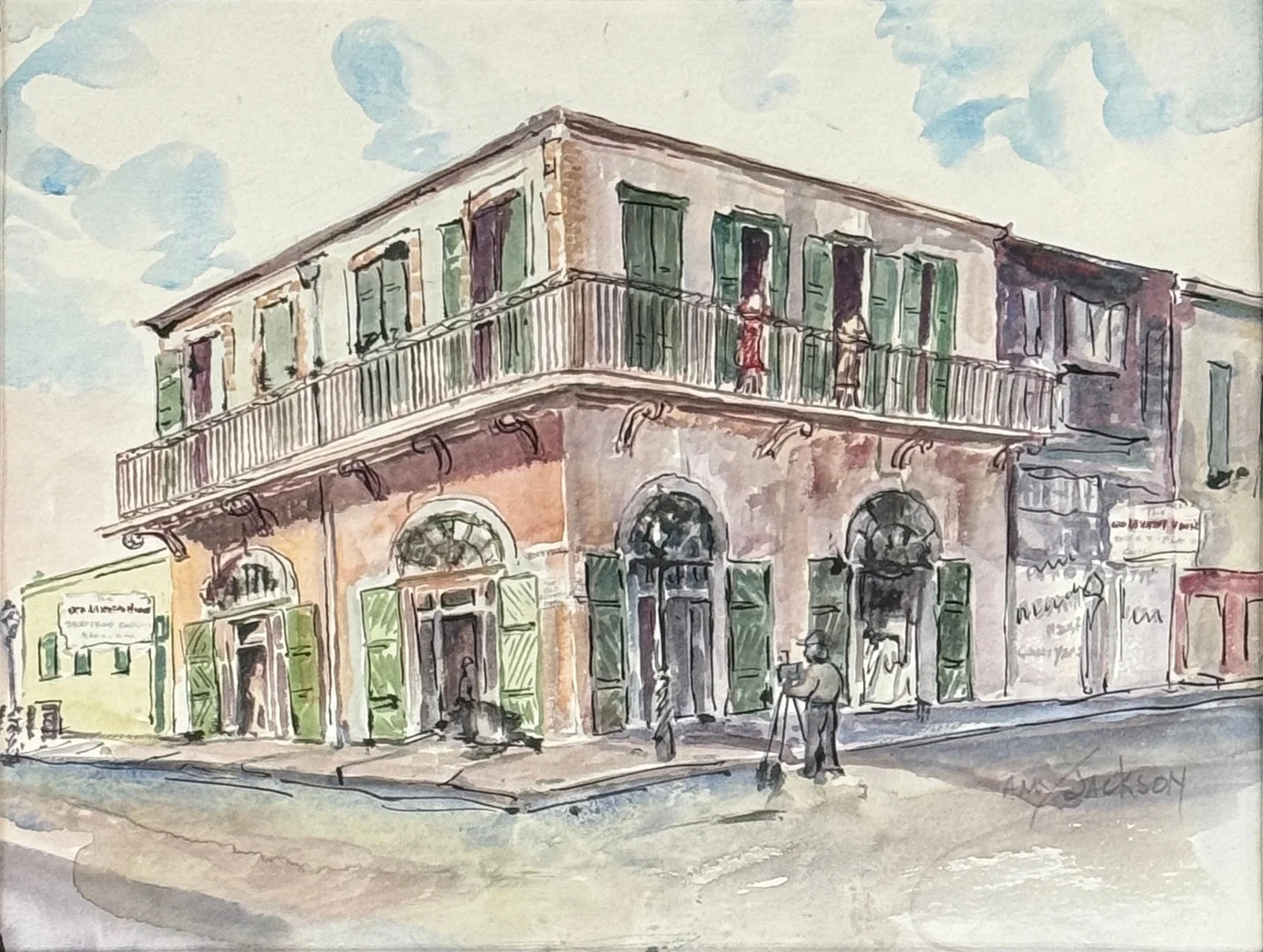 Amy Jackson (American, 1903-1970) "Old Absinthe House"