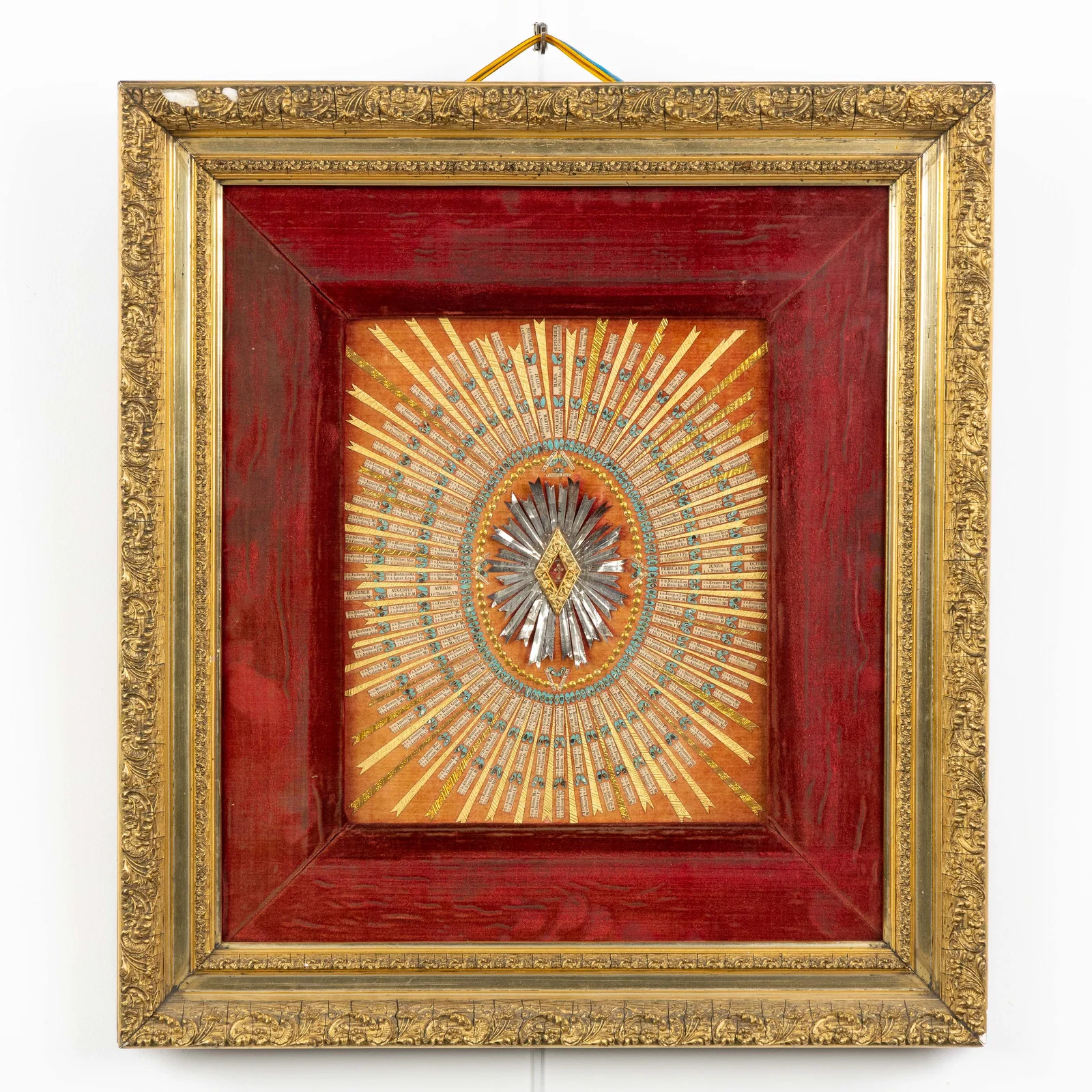An annual calendar featuring 365 relics, the Passion cycle, the True Cross and John the Baptist.