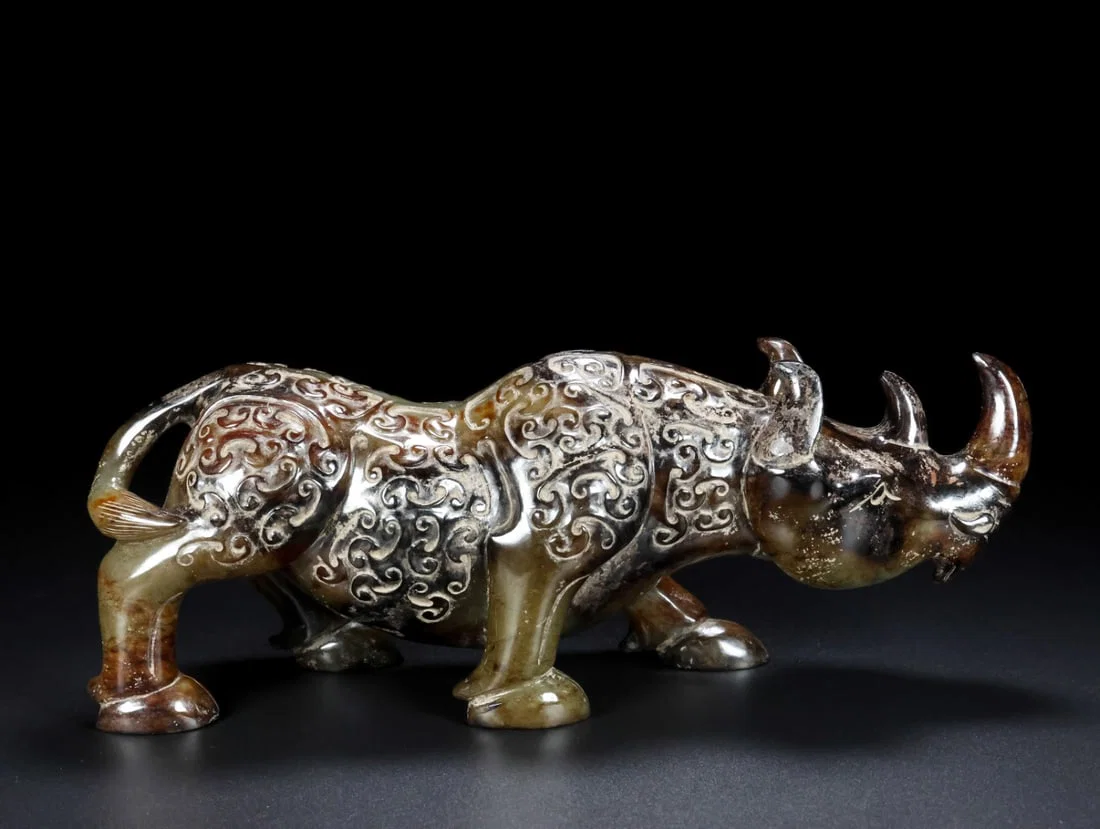 An Archaic Gaogu yu Rhinoceros Ornament