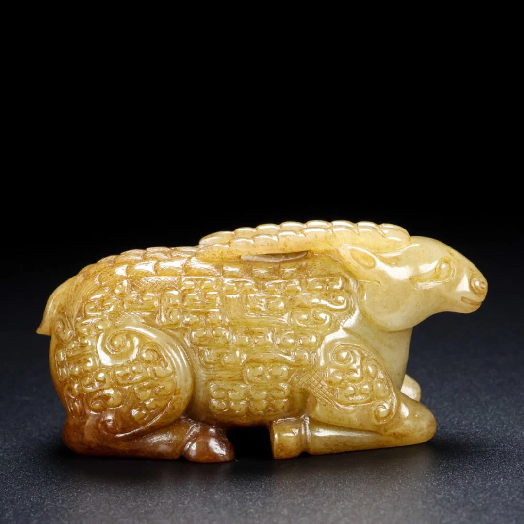 An Archaic Gaogu yu Sheep Ornament