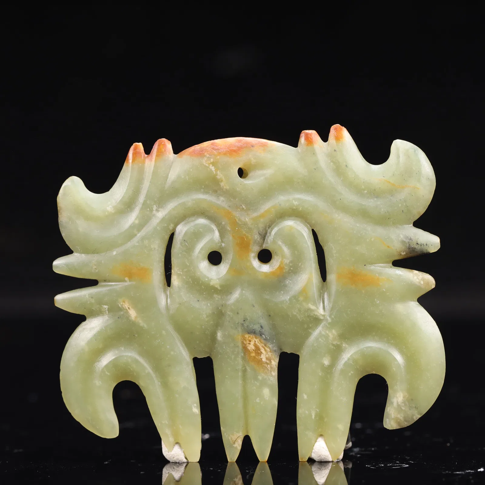 An Archaic Hongshan Culture Yellow Jade Pendant