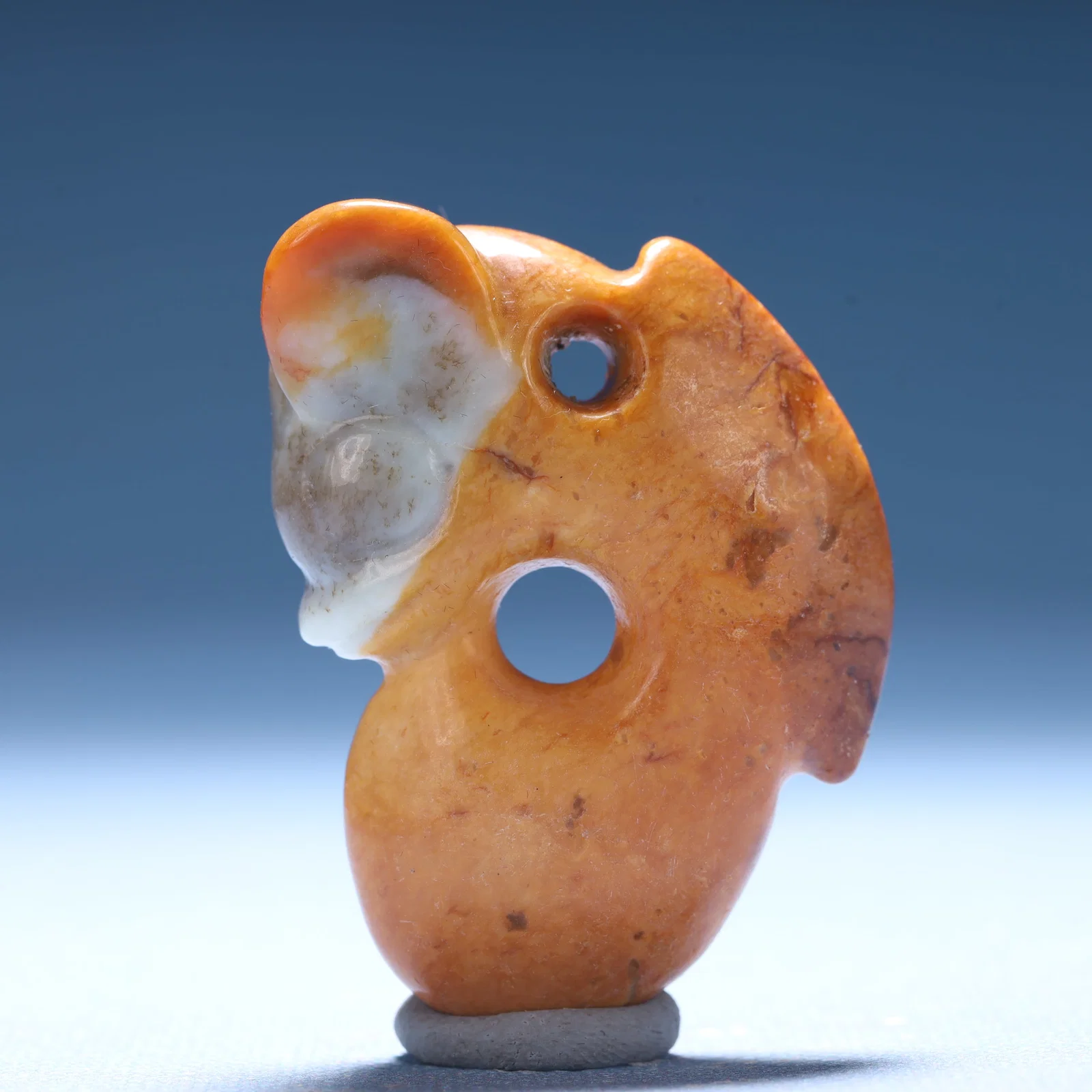 An Archaic Hongshan Culture Yellow Jade Pig and Dragon Ornament