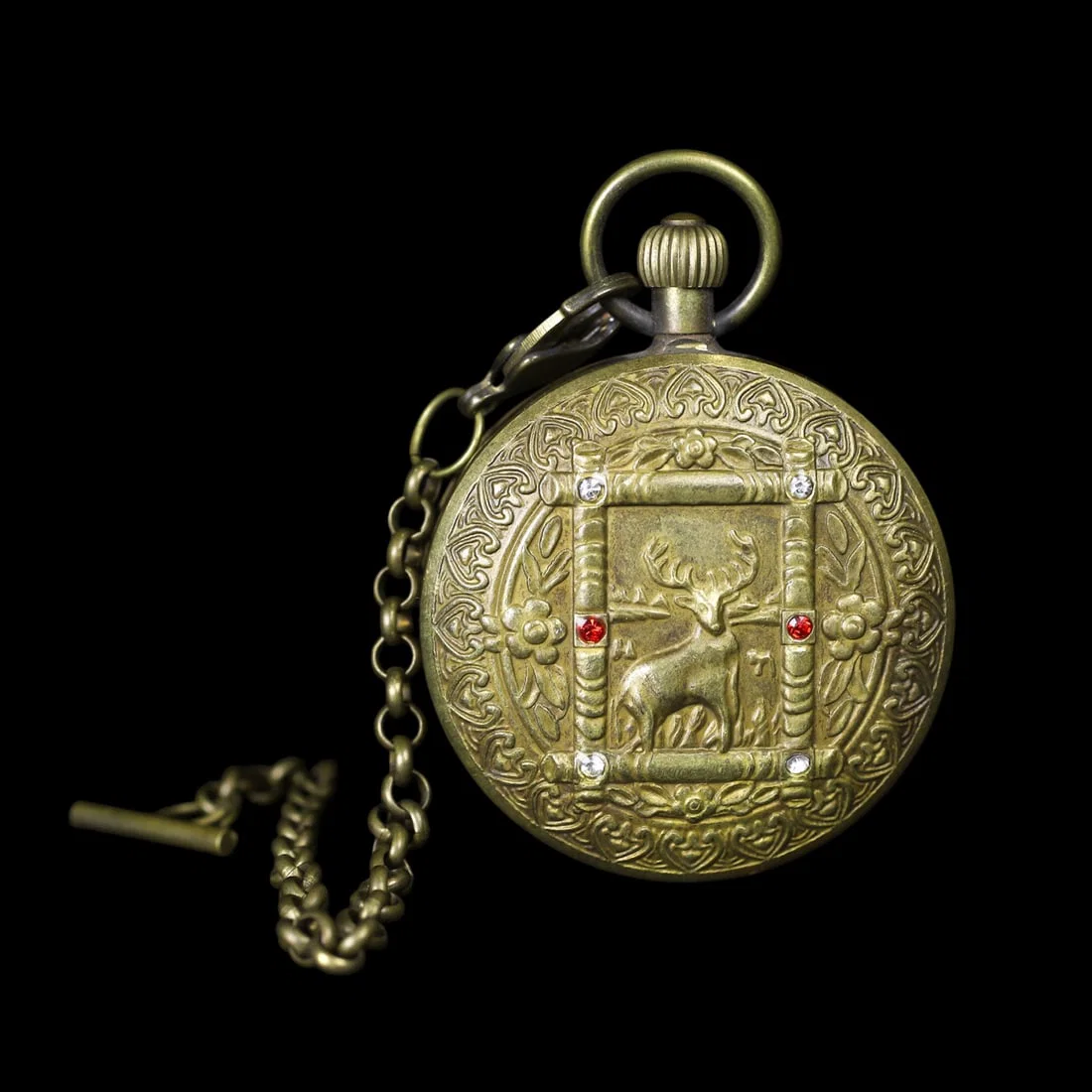An Exquisite Bronze Deer Pattern Pocket watch
