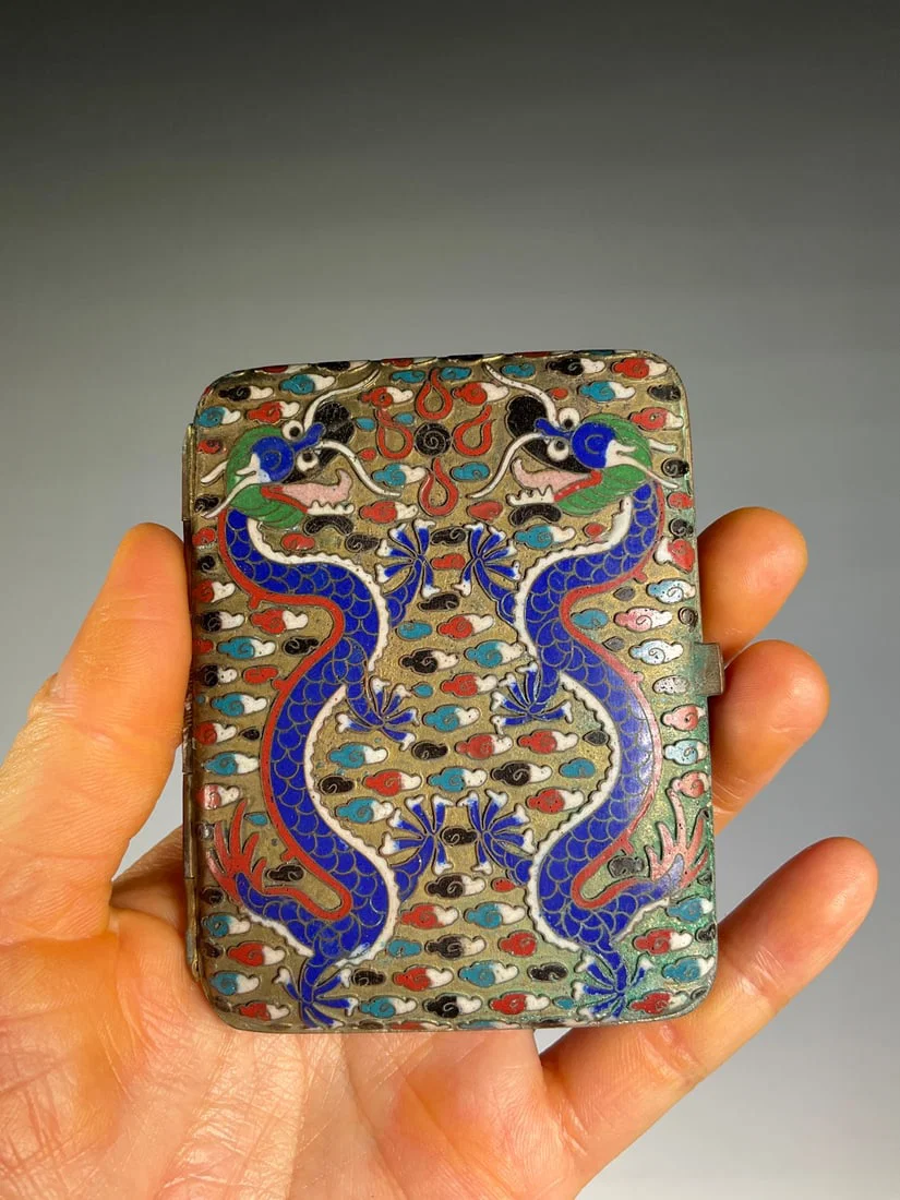 An Exquisite Cloisonne Dragon Pattern Box