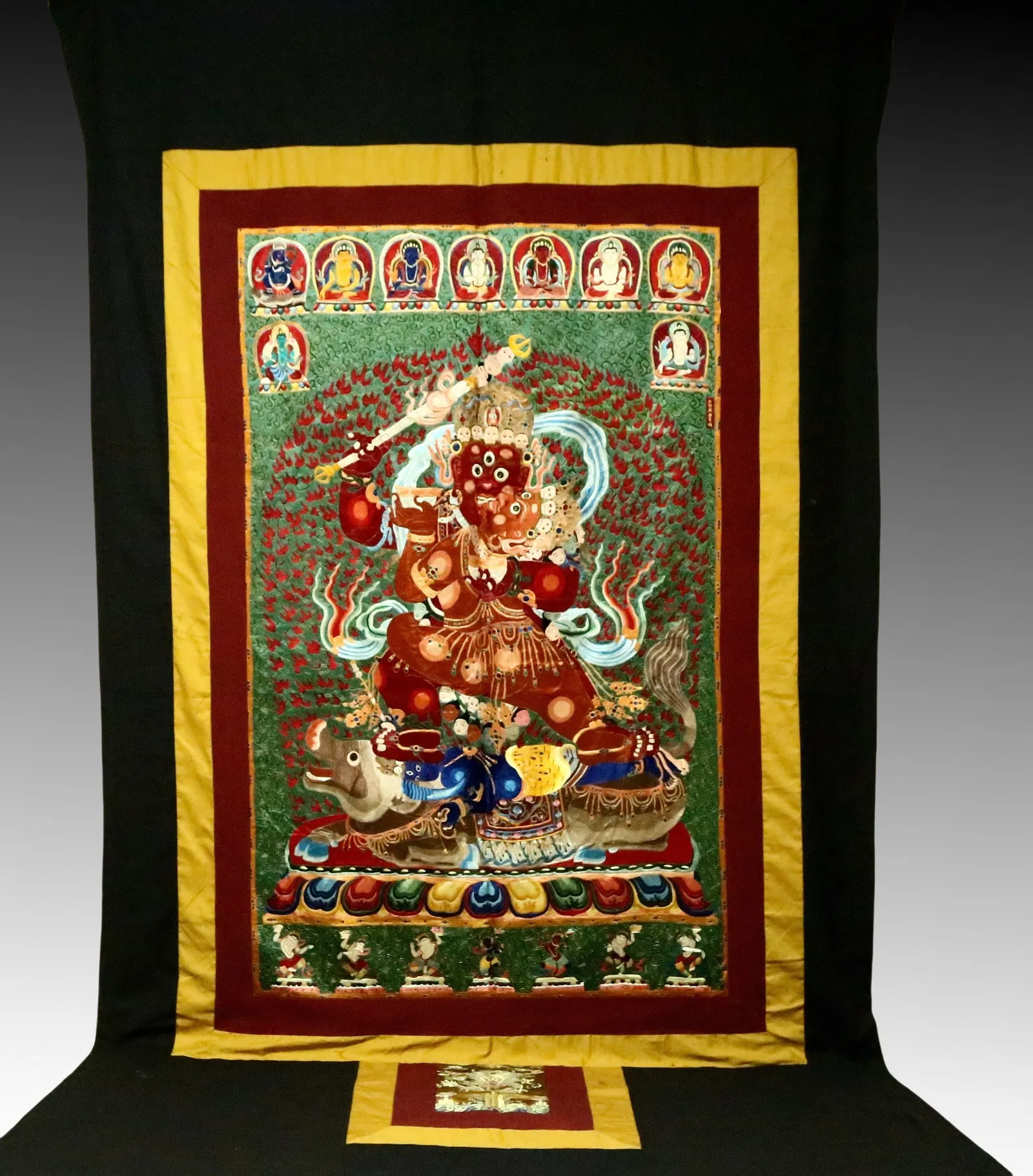 An Exquisite Embroidery Vajra Tangka