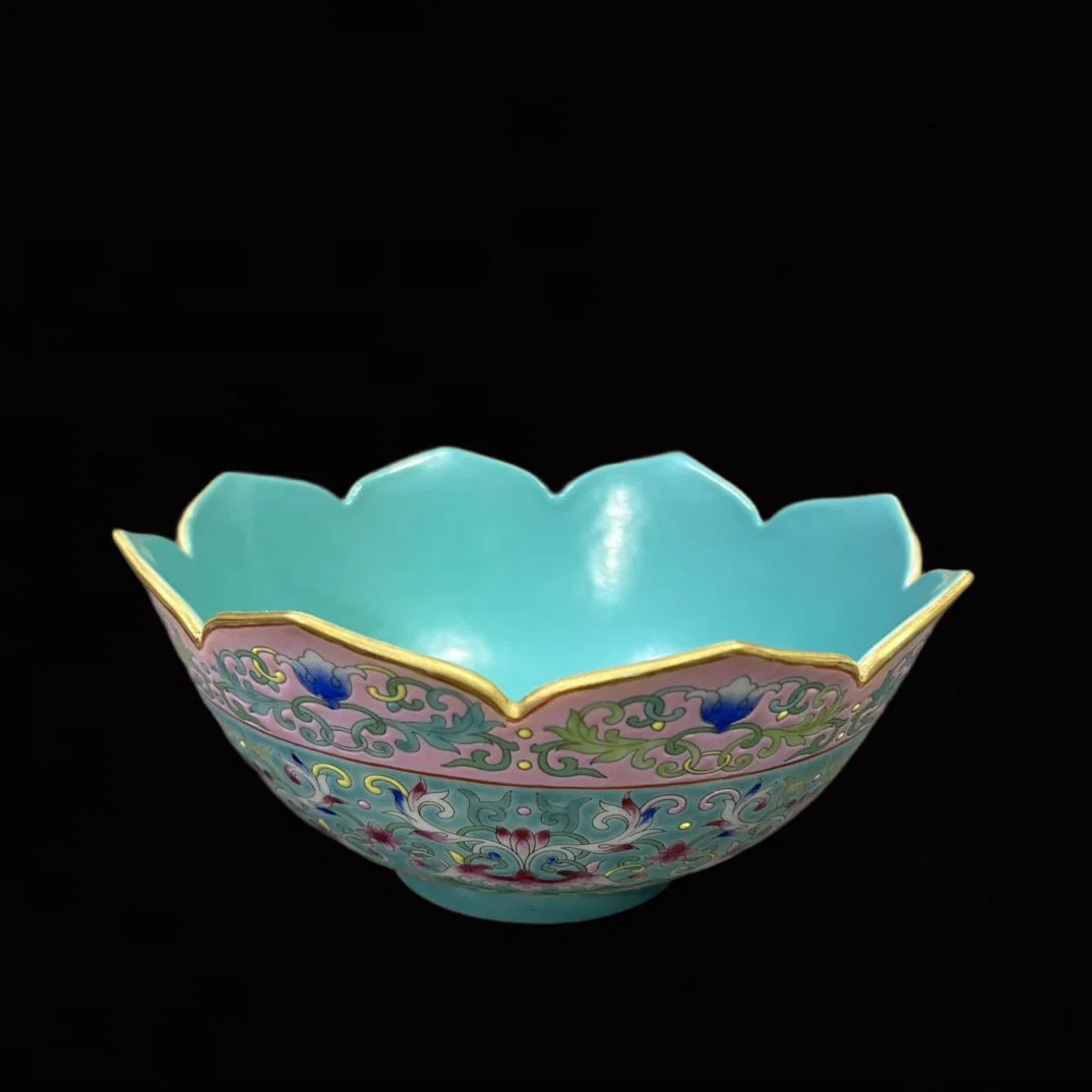 An Exquisite Enamel Lotus Pattern Bowl