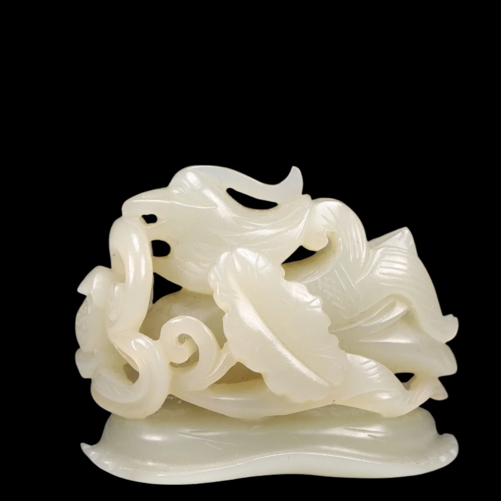 An Exquisite Greenish Jade Bird Ornament