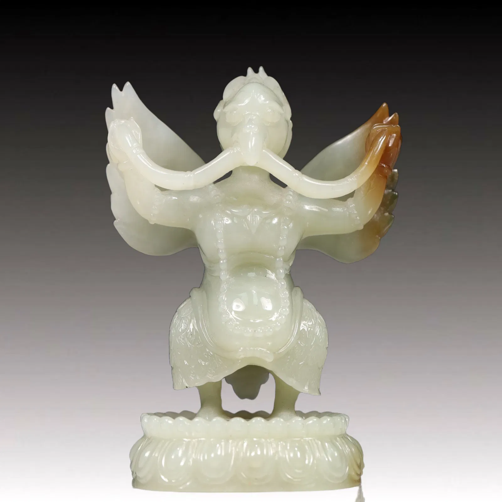 An Exquisite White Jade Roc Ornament