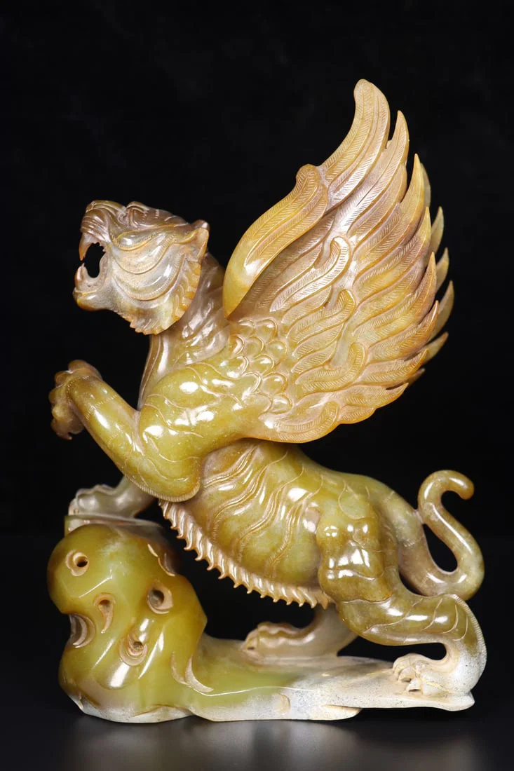 An Exquisite White Jade Tiger Ornament