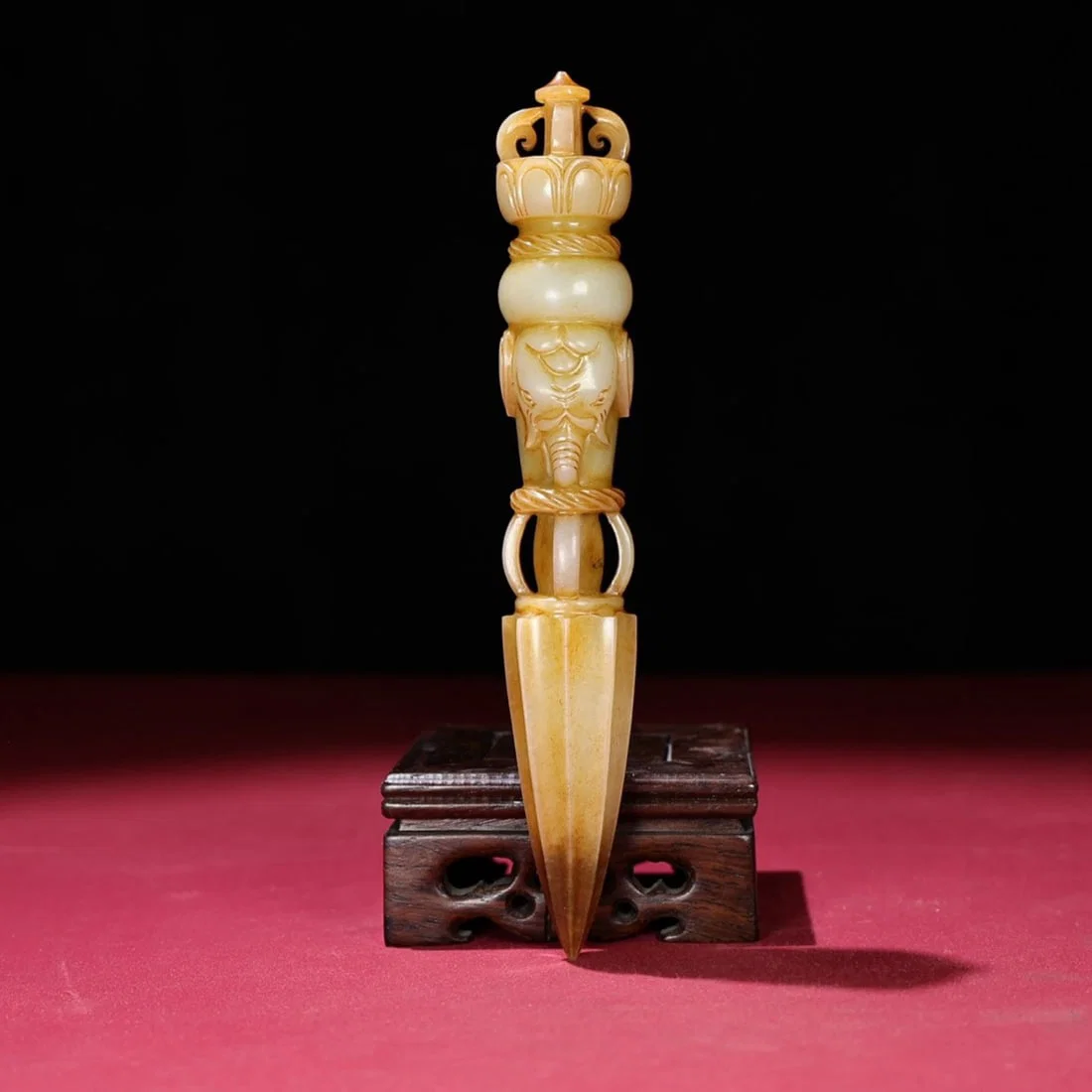 An Exquisite White Jade Vajra