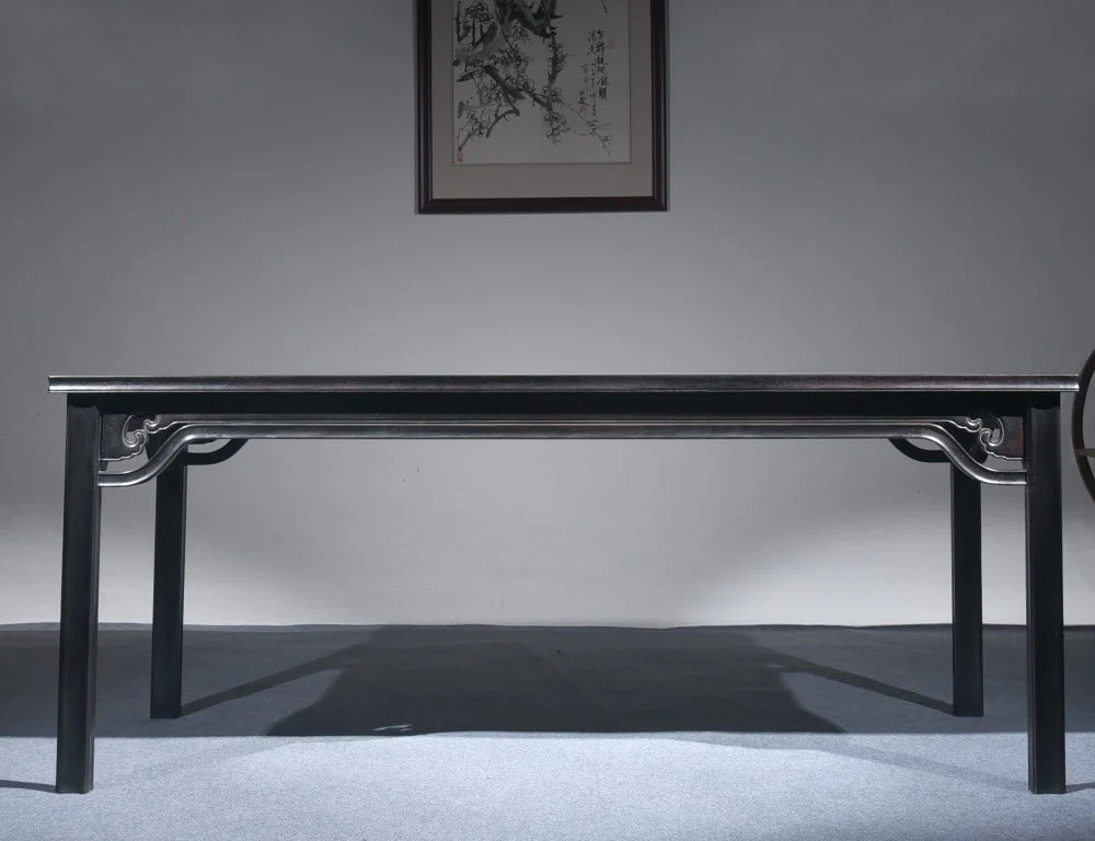 An Exquisite Zitanwood Auspicious Cloud Pattern Long Table