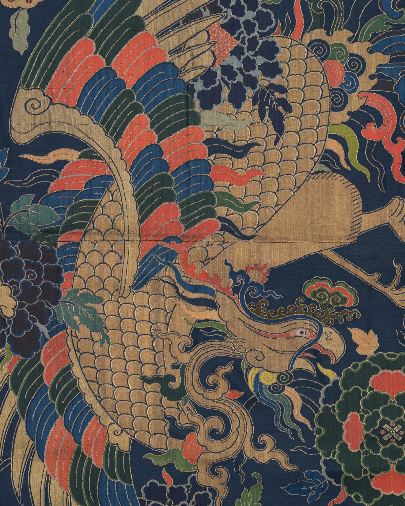 AN EXTREMELY WELL-PRESERVED 'PHOENIX' KESI SILK HANGING, 17TH CENTURY