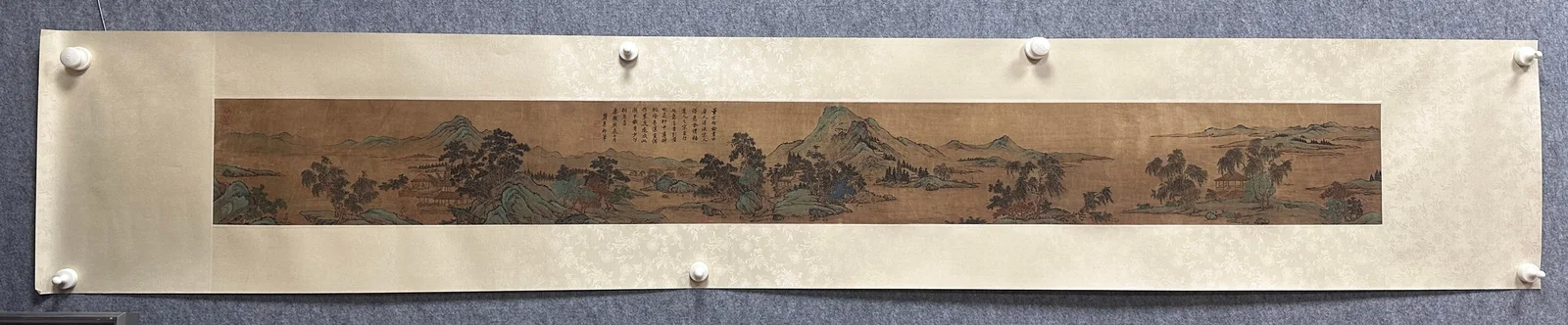 An Fabulous Chinese Ink Landscape By Silk