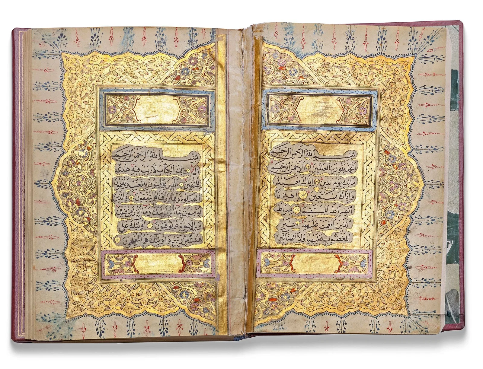 AN ILLUMINATED OTTOMAN QURAN, WRITTEN BY THE SCRIBE IBRAHIM RUSDI, STUDENT OF MUSTAFA AL-SAKER,