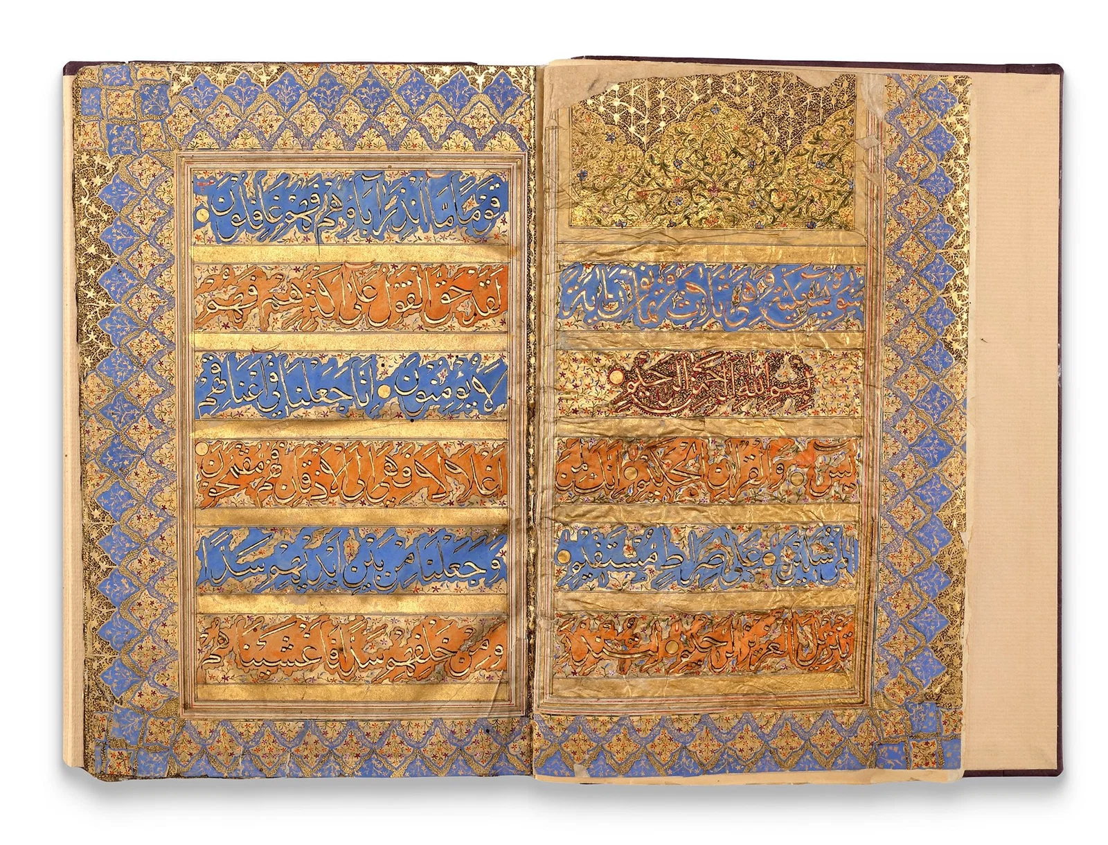 AN ILLUMINATED QURAN JUZ, KASHMIR 19TH CENTURY