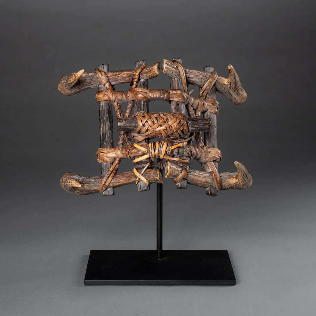 An Indonesian horn pack animal saddle