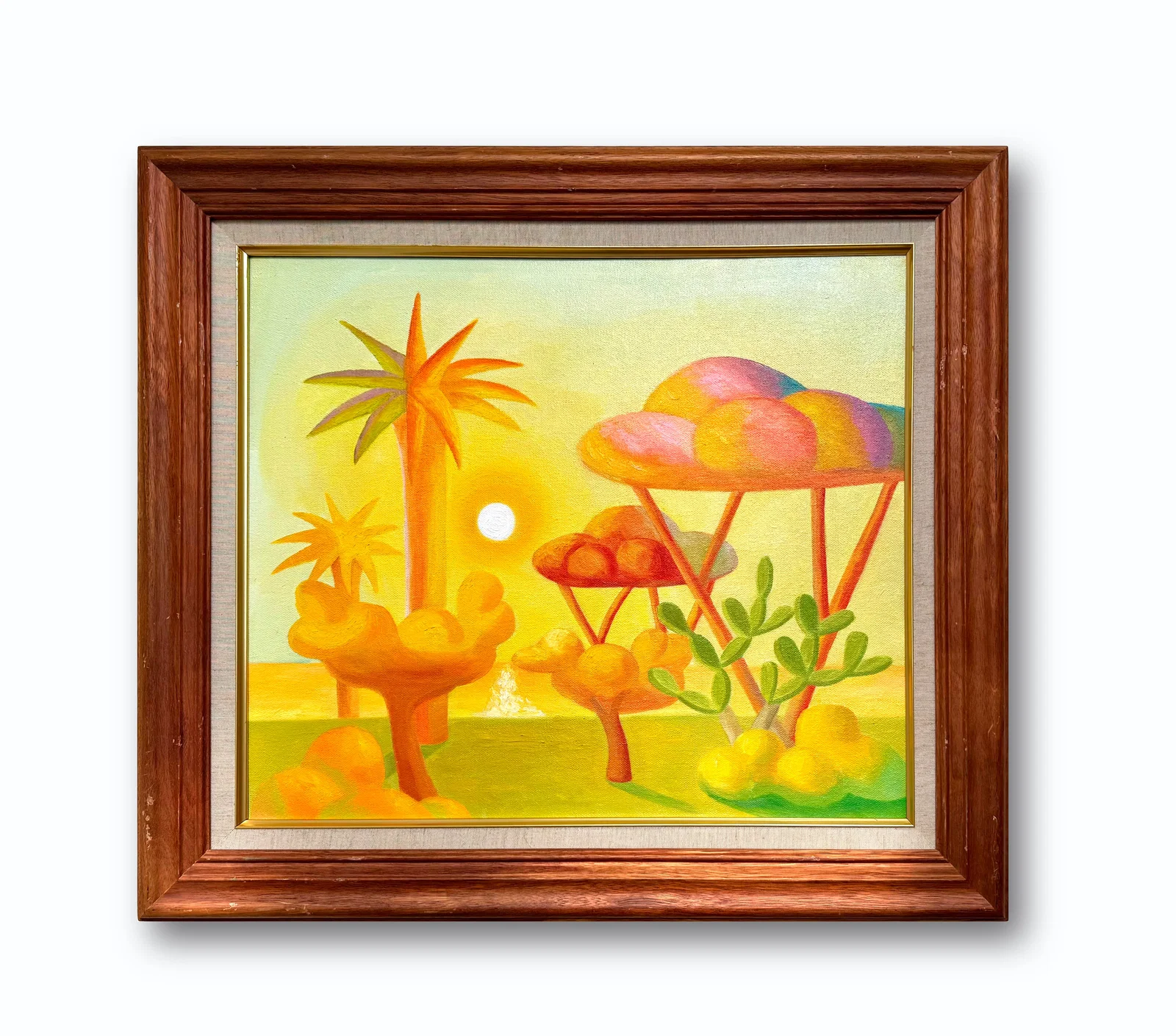 AN OIL PAINTING ON CANVAS WITH THE MARK OF SALVO