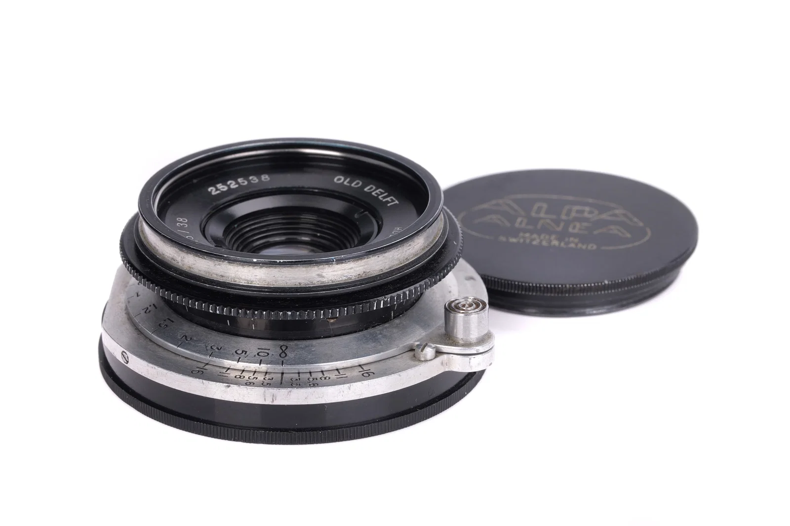 An Old Delft Alfinar f/3.5 38mm Lens,