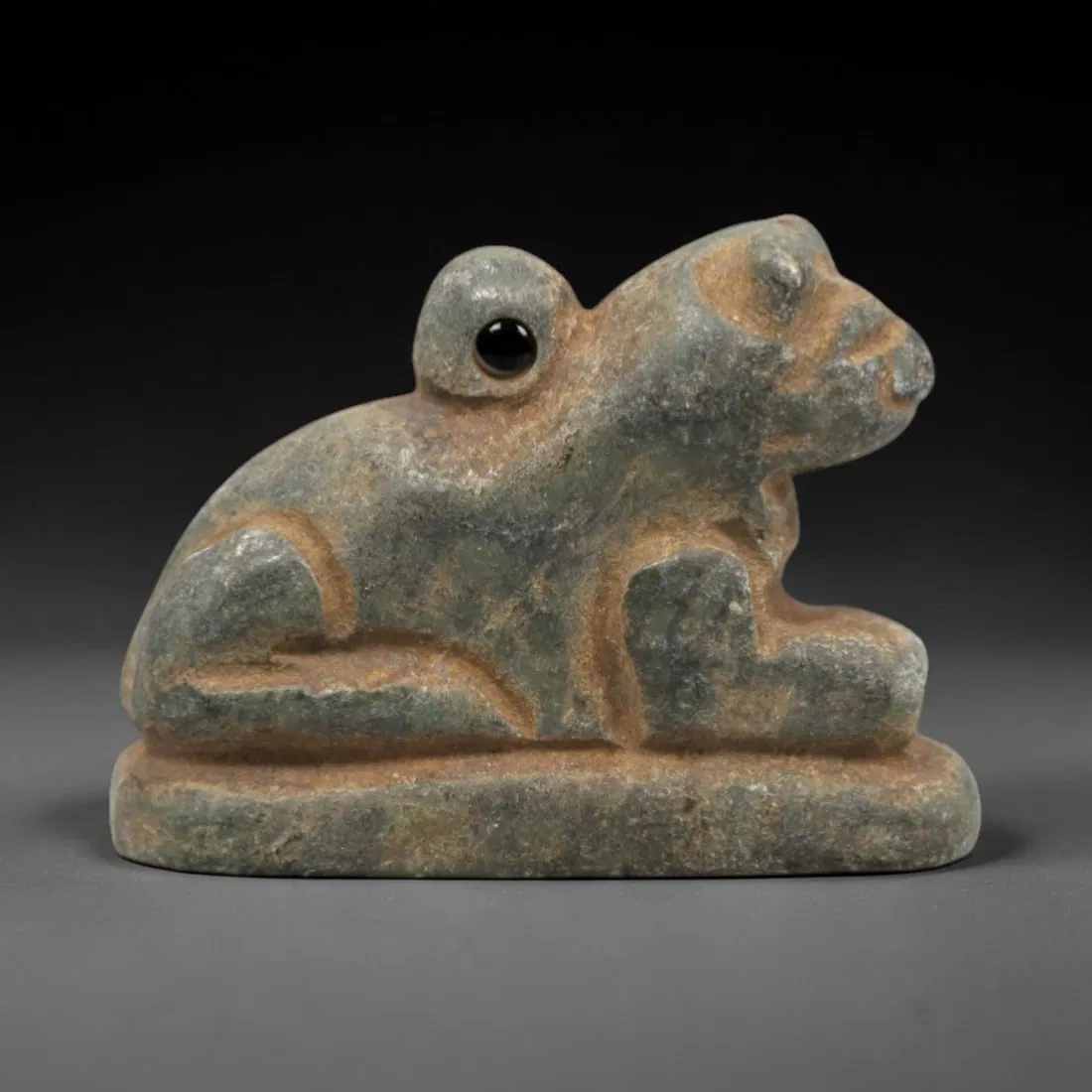 Ancient Green Stone Feline - Egyptian Amulet, 58ZR