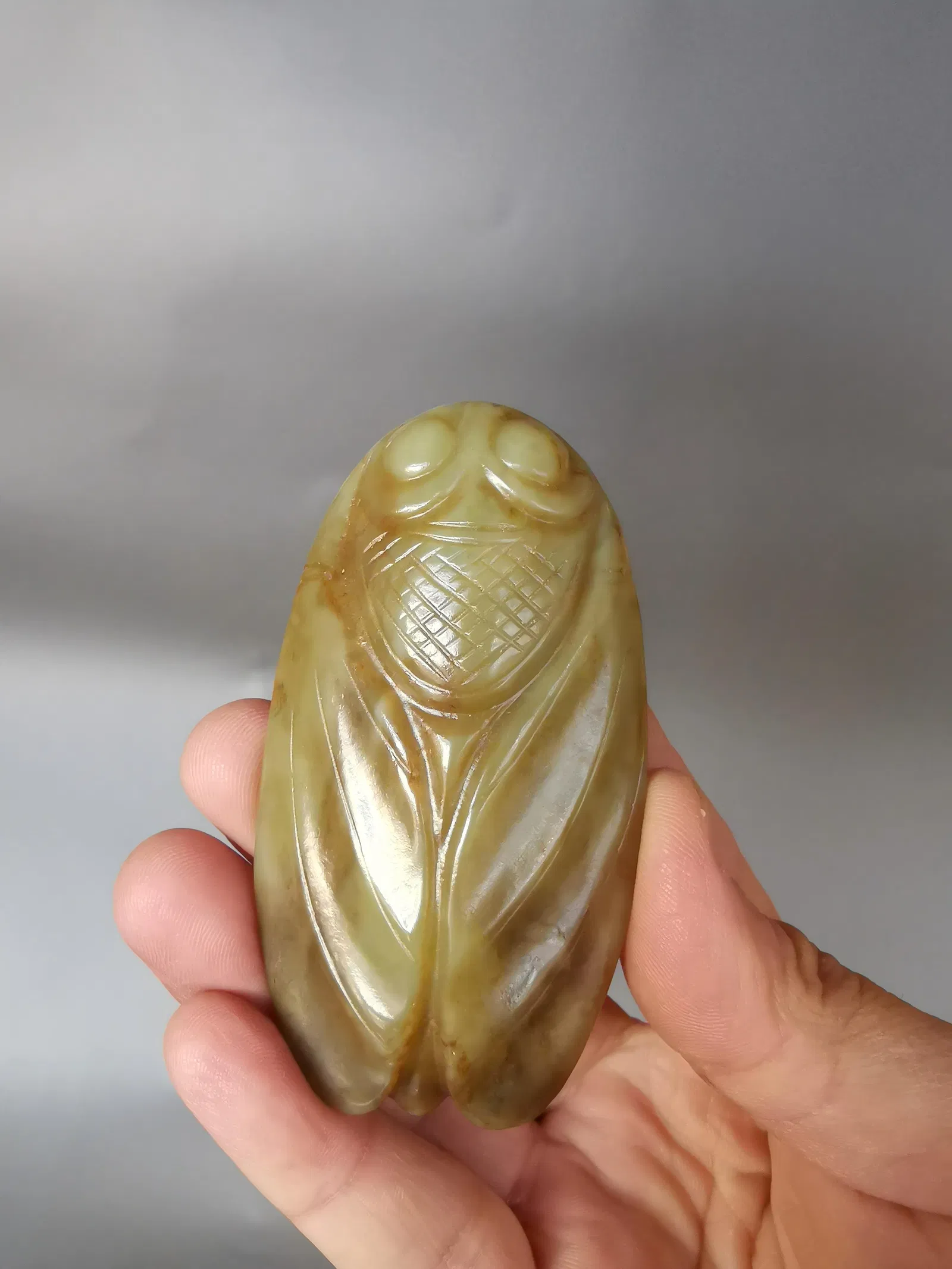 Ancient Jade Cicada Handle