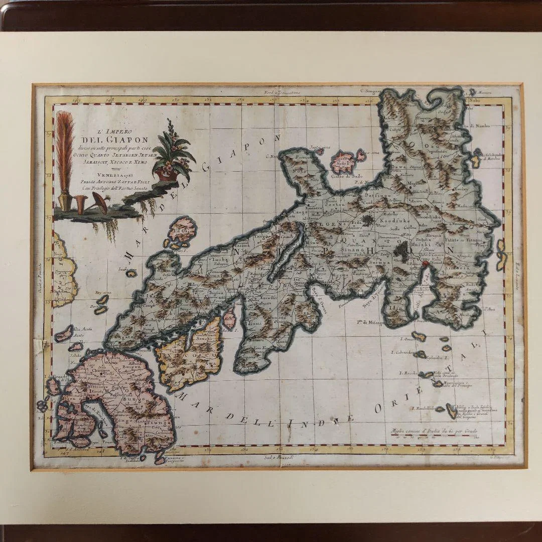 Ancient Map of the Japanese Empire, a Precious Japanese Map