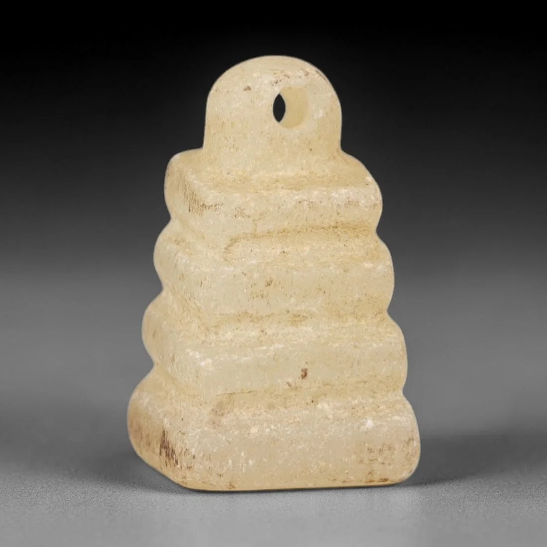 Ancient Rock Crystal Pyramid - Egyptian Amulet Pendant, 79AR