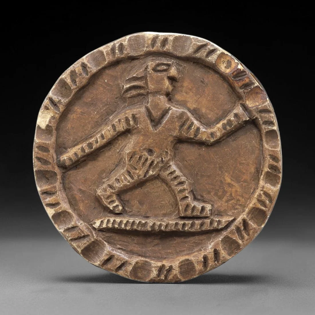 Ancient Steatite Plaque - Near Eastern Anthropomorphic Relief, 86BE