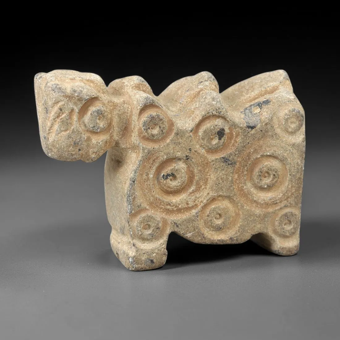Ancient Stone Zoomorphic Figure - Near Eastern Idol, 65AM