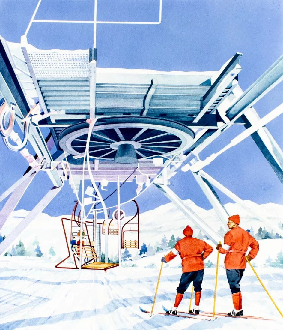 Andreja M Milenkovic (Serbia,1923-2005) watercolor painting